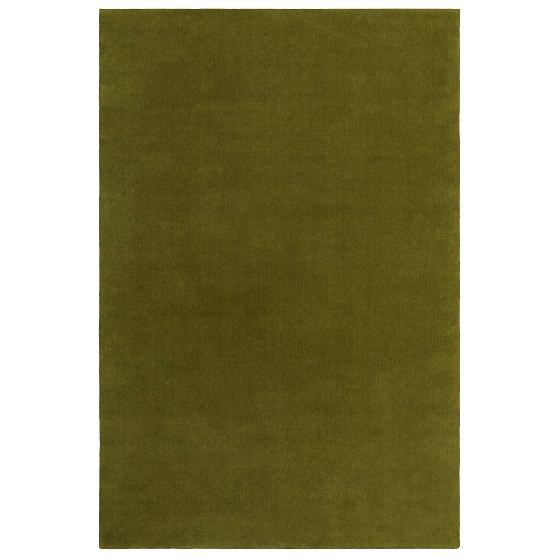 Nordic Knots - Grand Milano Green 200x300 cm - Ensfargede tepper - Grønn - Ull