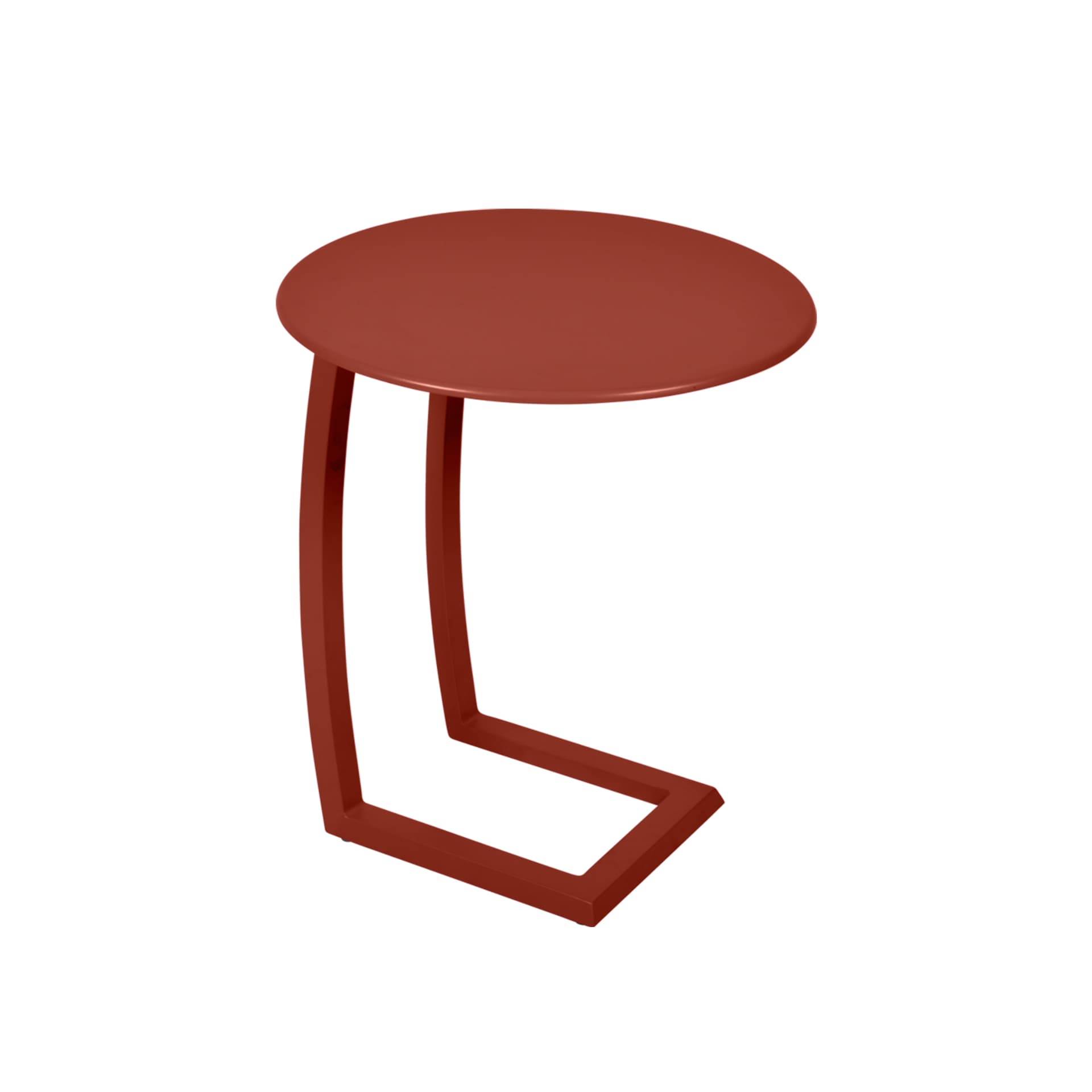 Fermob - Alizé Offset Low Table Red Ochre - Utendørs småbord & sidebord - Pascal Mourgue - Rød - Metall