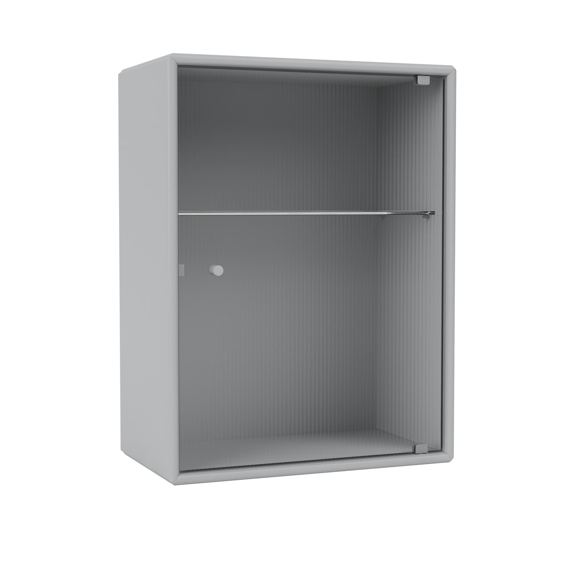 Montana - Ripple – Bathroom Cabinet 02-Fjord 04 Suspension Rails - Oppbevaringsskap - Peter J. Lassen - Blå - Tre