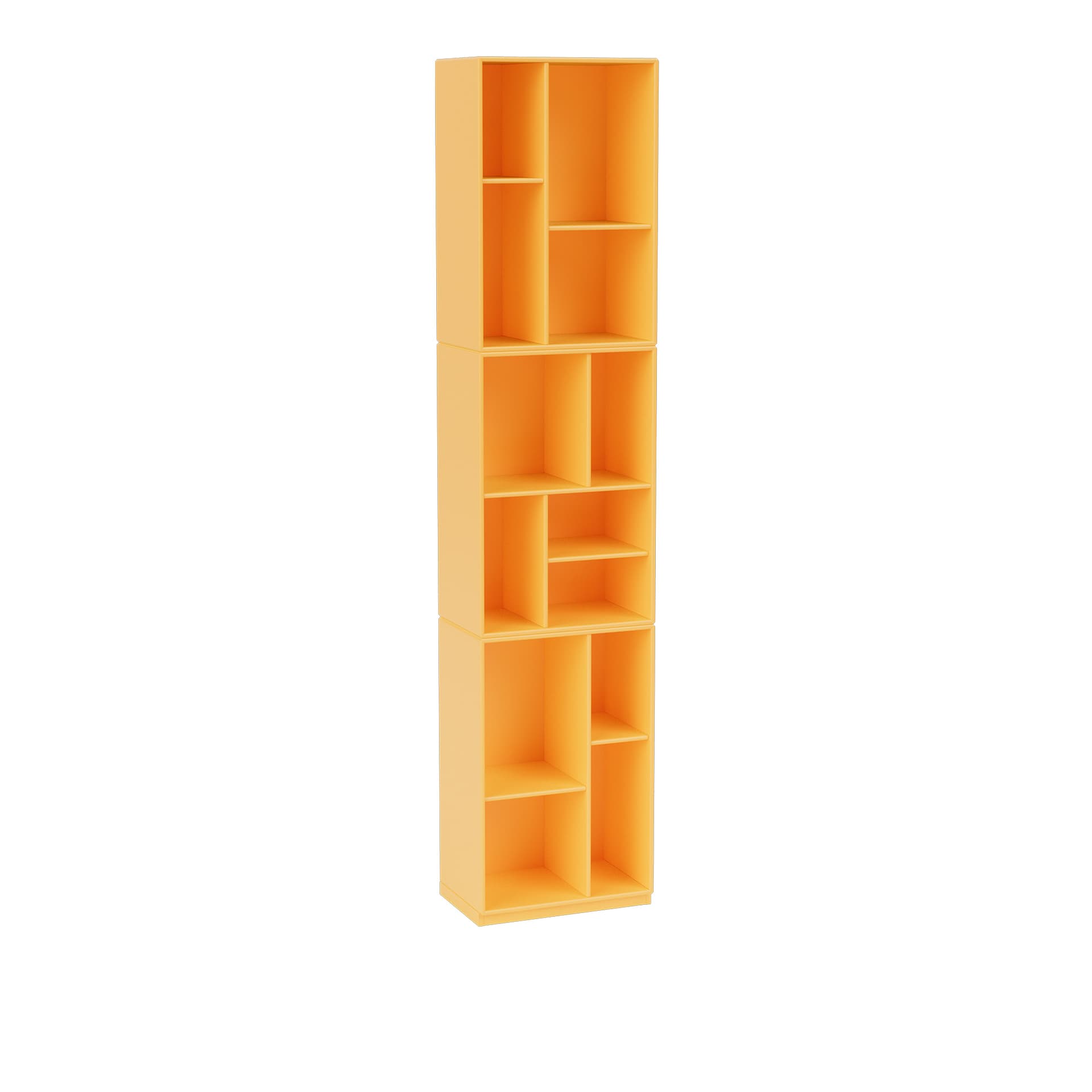 Montana - Loom Slim Bookcase 166-Acacia 06 Plinth 3 cm - Bokhyller - Peter J. Lassen - Gul - Tre