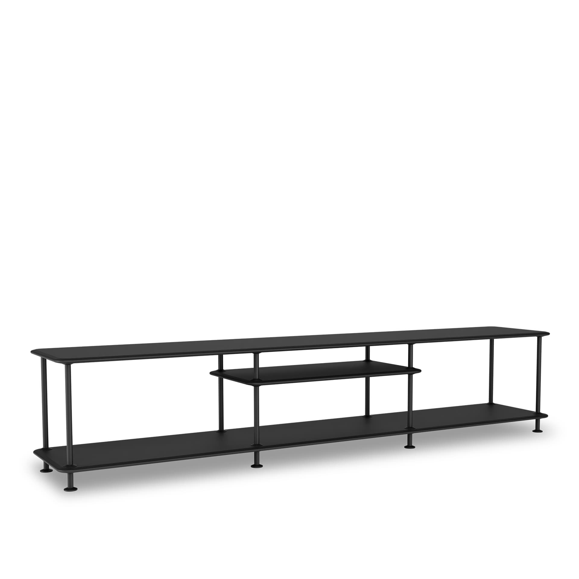 Montana - Montana Free 111010 207-Blackstructure 05-Black - TV-benker - Jakob Wagner - Svart - Metall/Tre