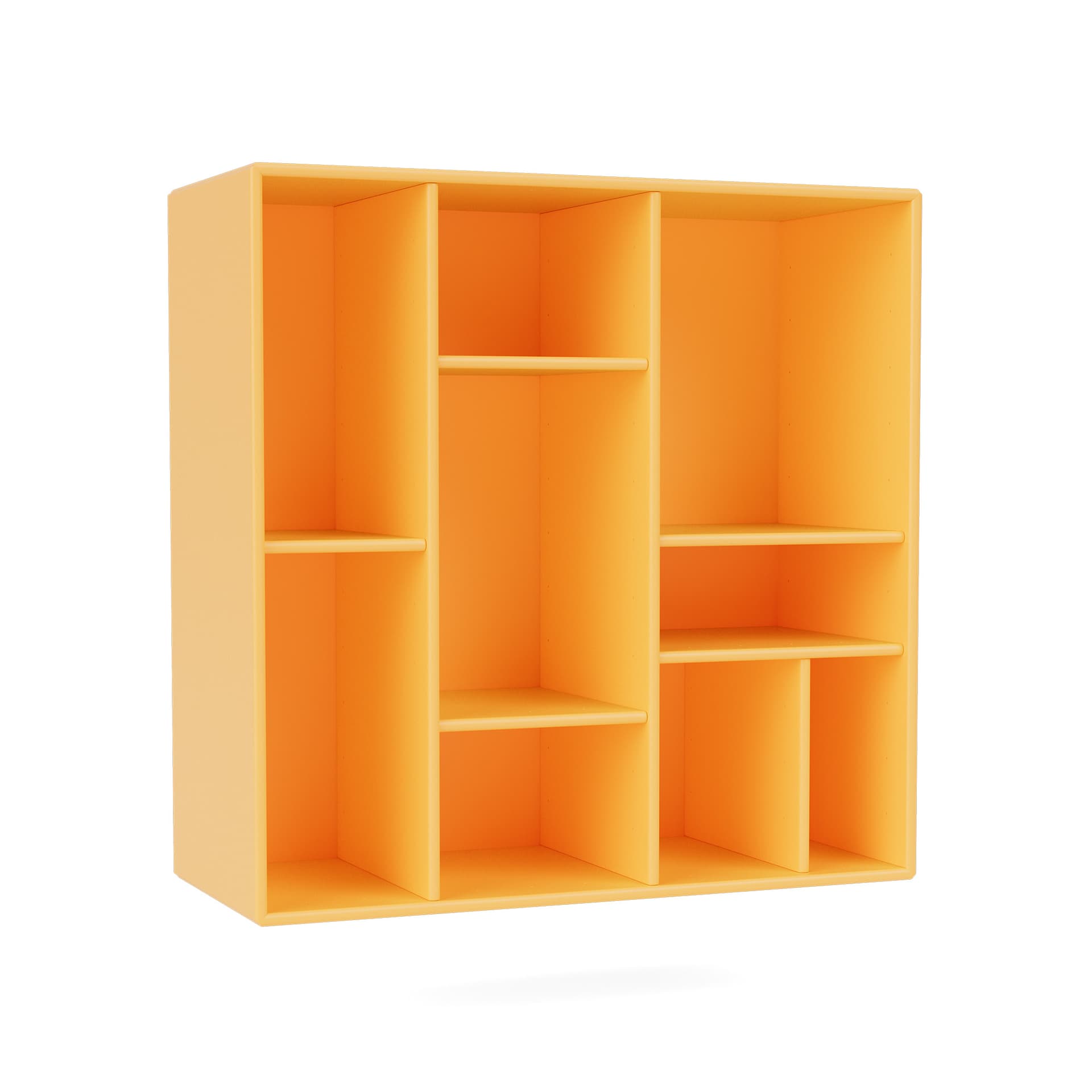 Montana - Compile Decorative Shelf 166-Acacia 04 Suspension Rails - Vegghyller - Peter J. Lassen - Gul - Tre