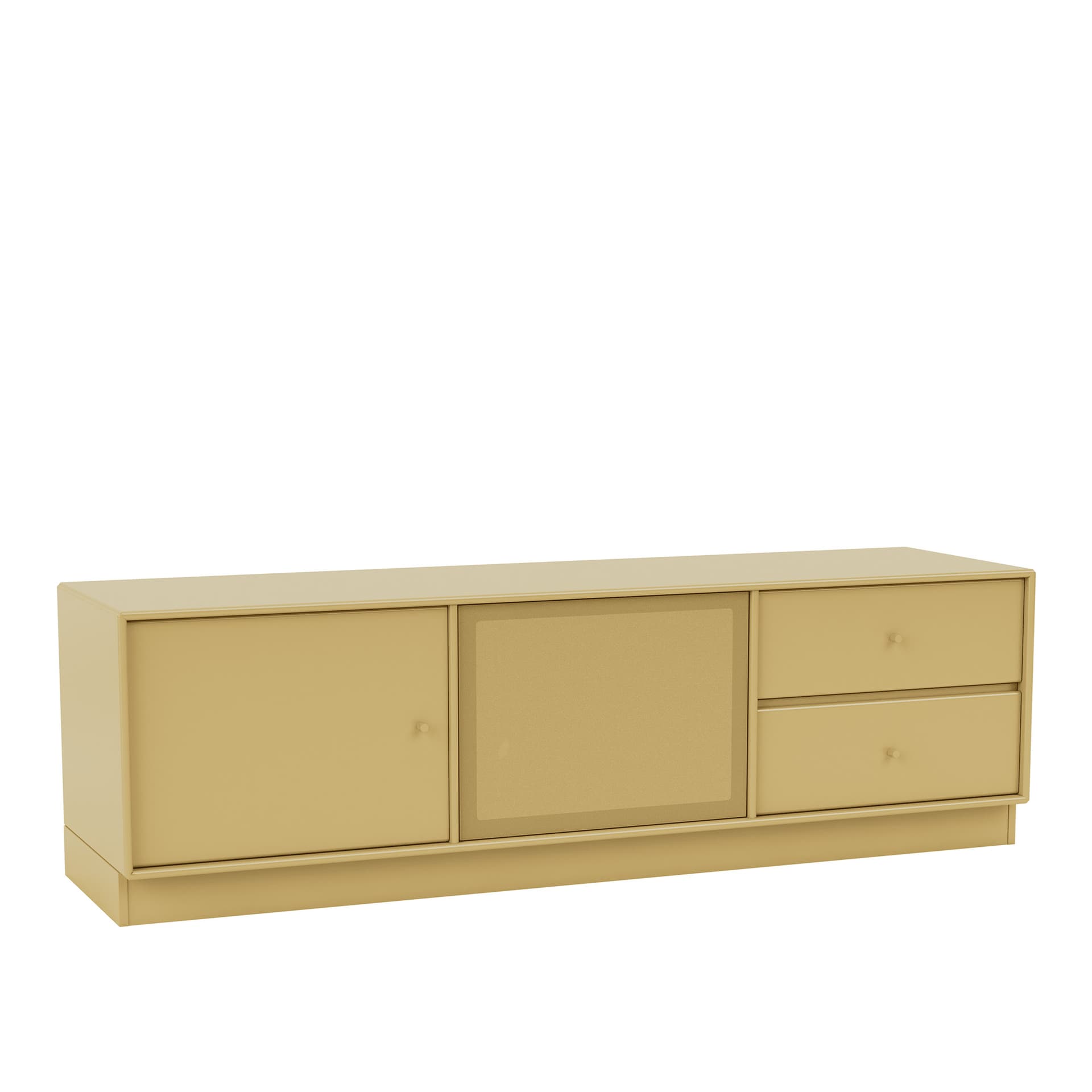 Montana - Octave Vi TV Bench 157-Cumin 07 Plinth 7 cm - TV-benker - Peter J. Lassen - Gul - Tre