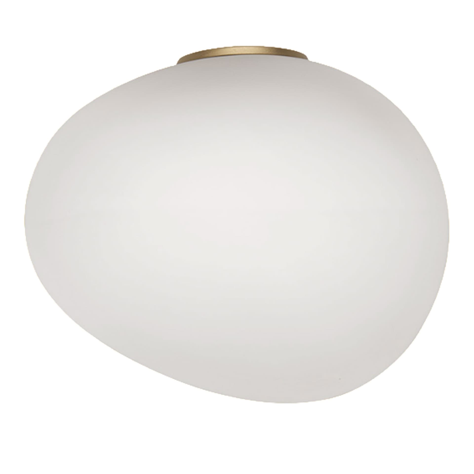 Foscarini - Gregg Media Semi 1 Vägglampa - Guld/Vit - Vegglamper - Ludovica & Roberto Palomba - Gull - Glass
