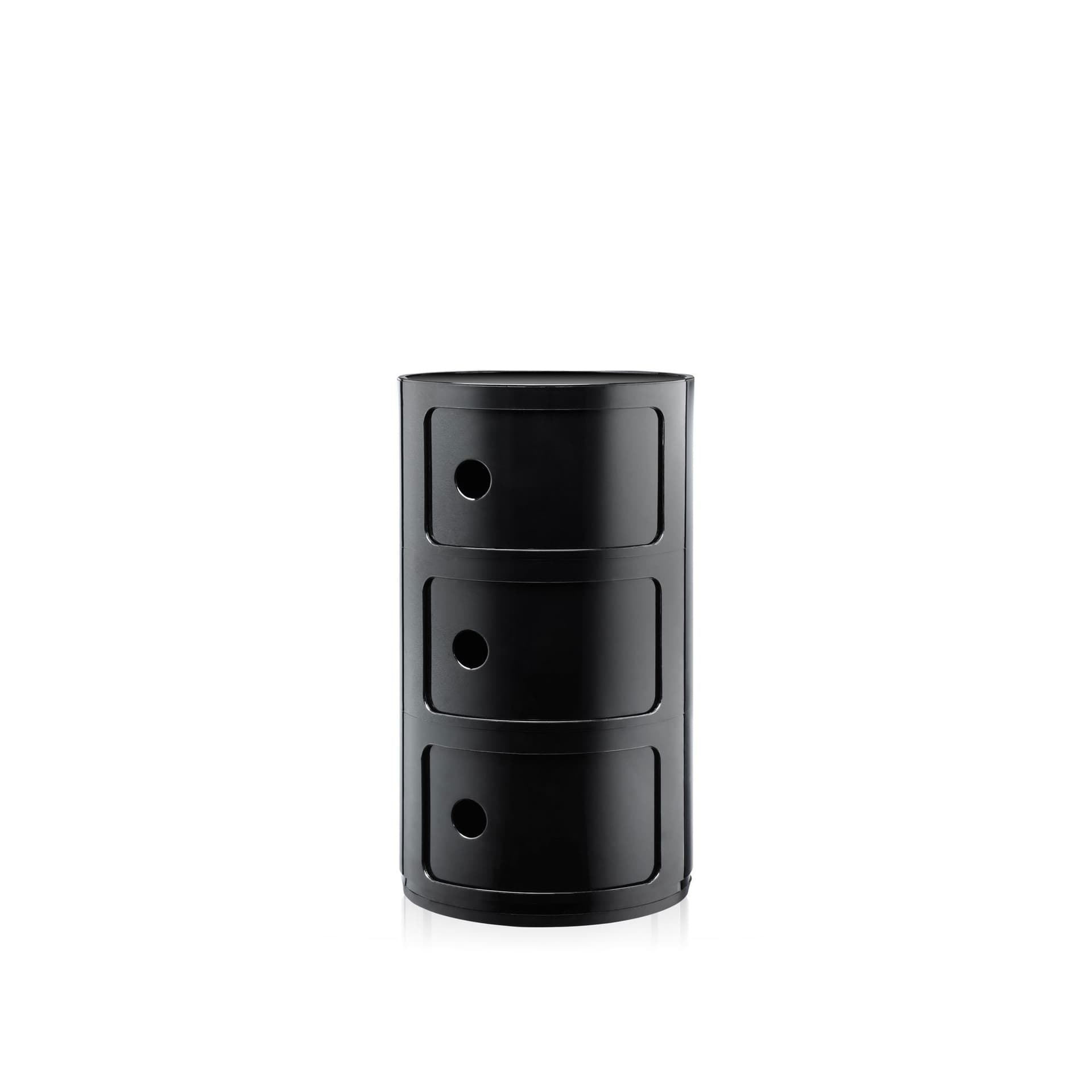 Kartell - Componibili 3 Sidebord Black