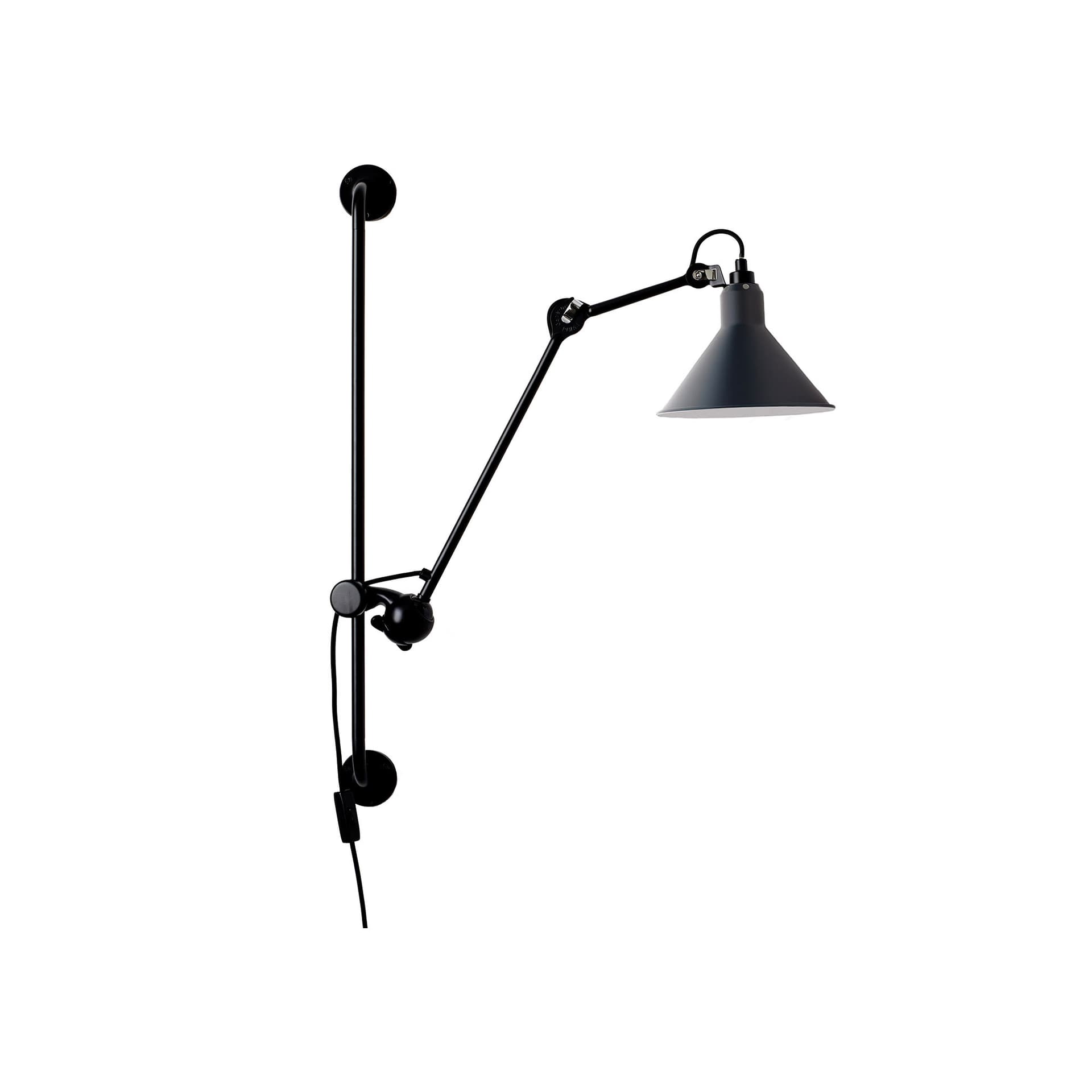 DCWéditions - Lampe Gras No210 - Conic, Blå - Vegglamper - Bernard-Albin Gras - Blå - Metall