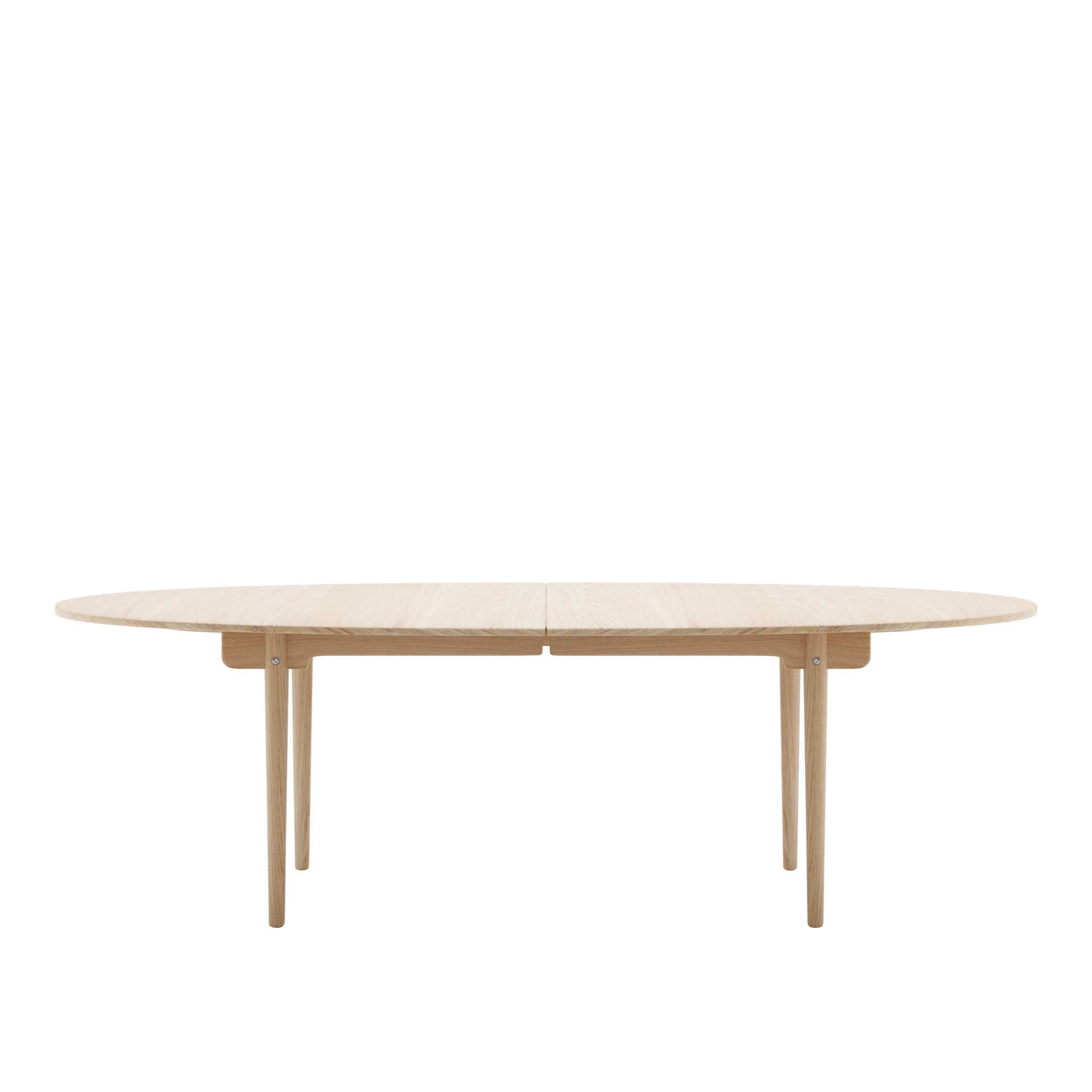 Carl Hansen - CH339, Vitoljad Ek, Med plats för 4 st iläggsskivor - Spisebord - Hans J. Wegner - Tre farget - Tre