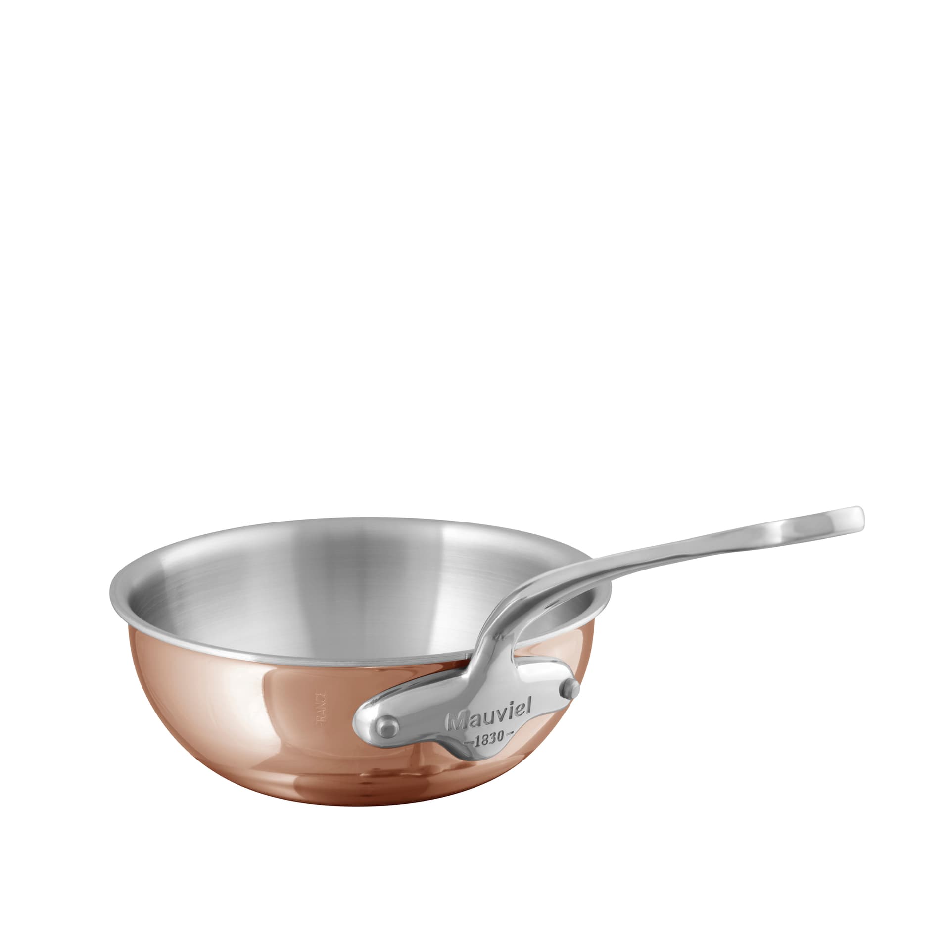 Mauviel - Sauté Pan M'6S Copper/Steel - 2 L - Stekepanner - Sølv,Kobber