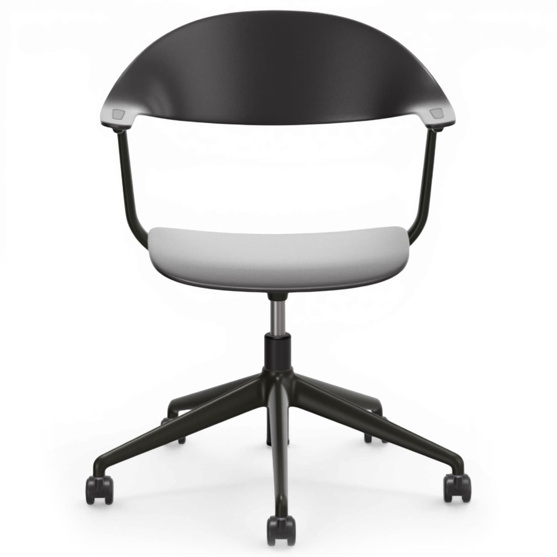 Vitra - Mynt skrivebordsstol basic dark/ deep black - Kontorstoler - Erwan Bouroullec - Svart - Plast