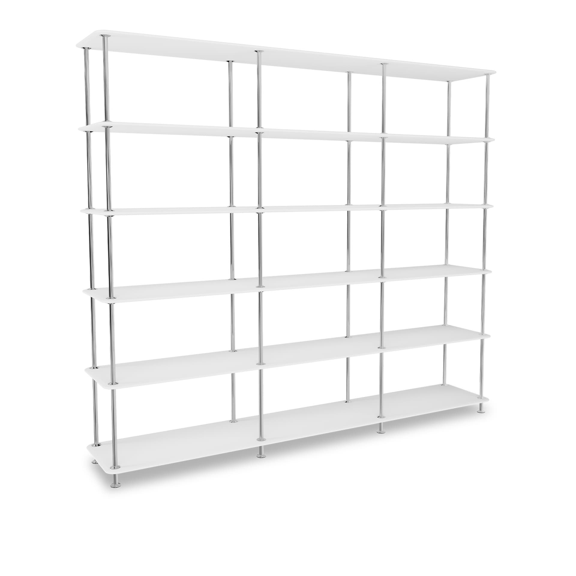 Montana - Montana Free 555000 214-Newwhitestructure 44C-Chrome - Hyller & Hyllesystem - Jakob Wagner - Hvit - Metall/Tre