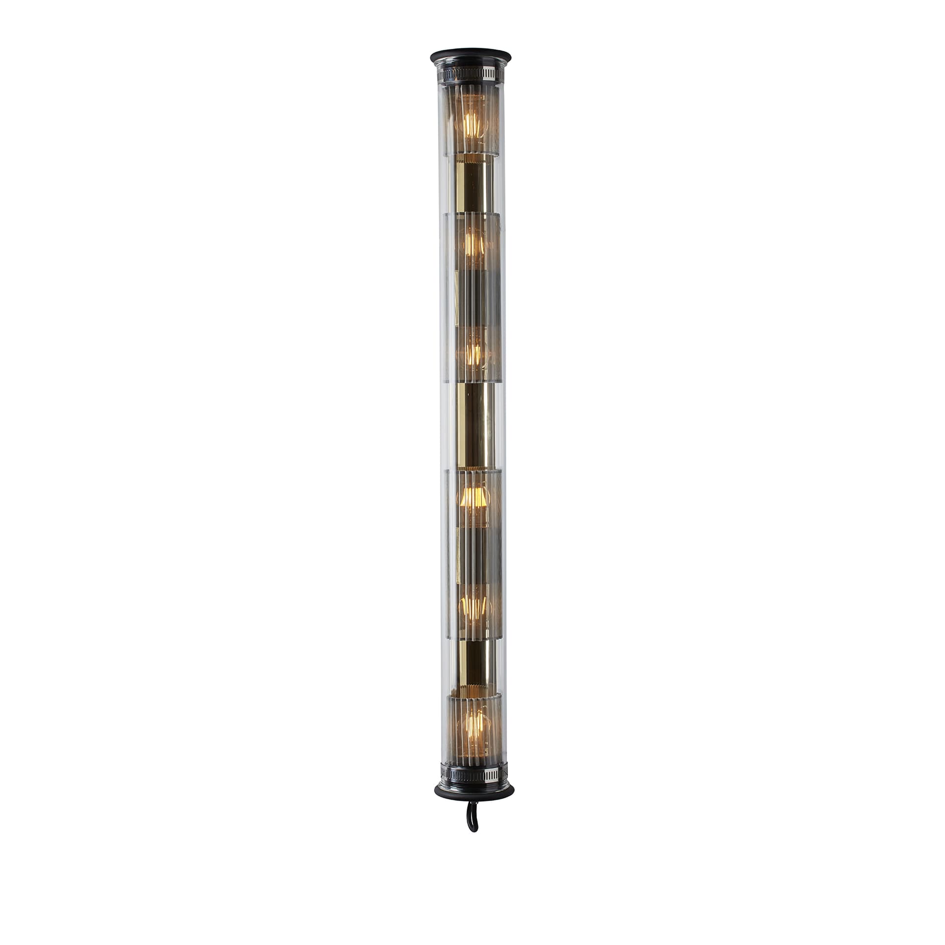 DCWéditions - In The Tube 120-1300, Black Stopper, Gold/Silver - Vegglamper - Dominique Perrault,Gaëlle Lauriot - Gull - Glass/Metall