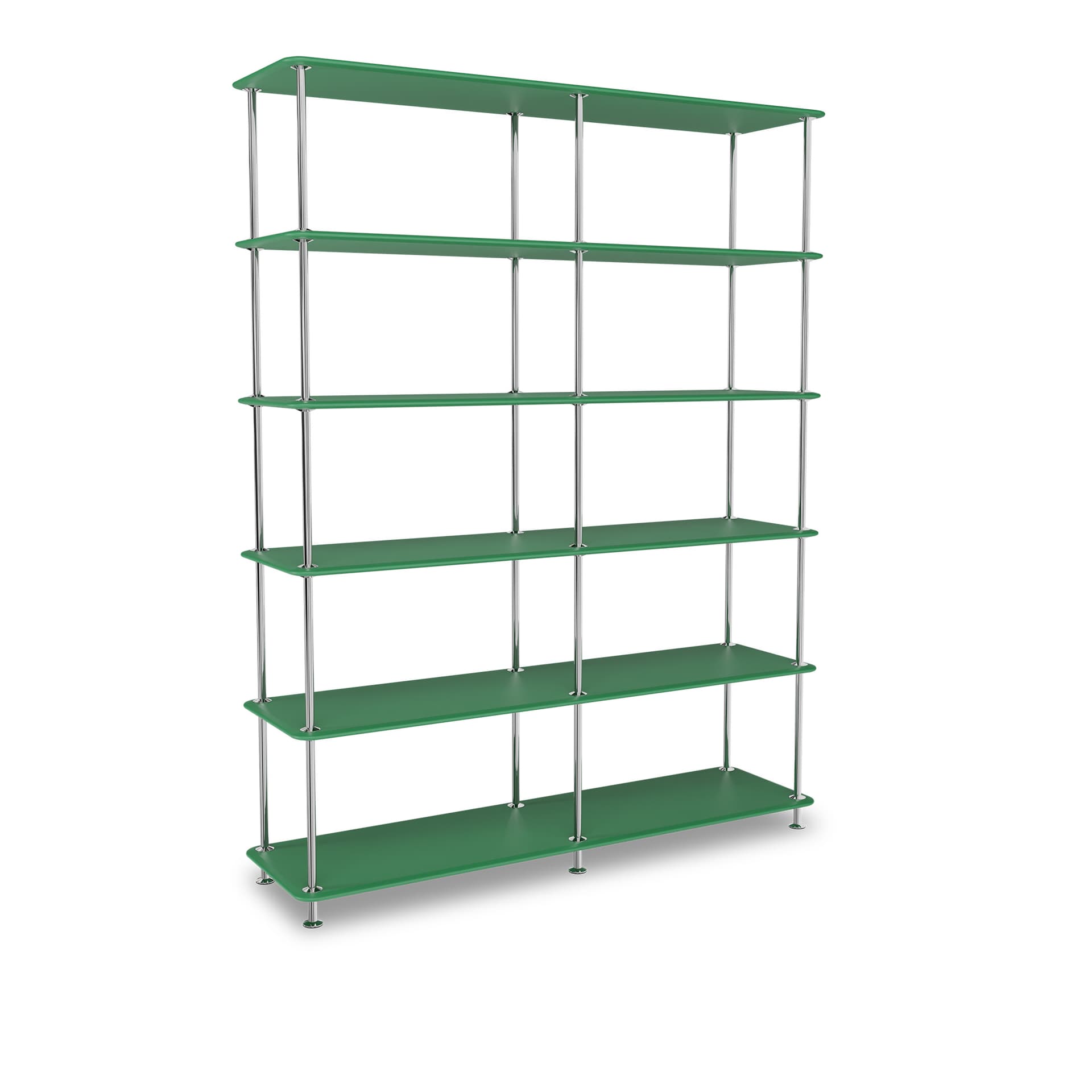 Montana - Montana Free 550000 232-Parsleystructure 44C-Chrome - Hyller & Hyllesystem - Jakob Wagner - Grønn - Metall/Tre