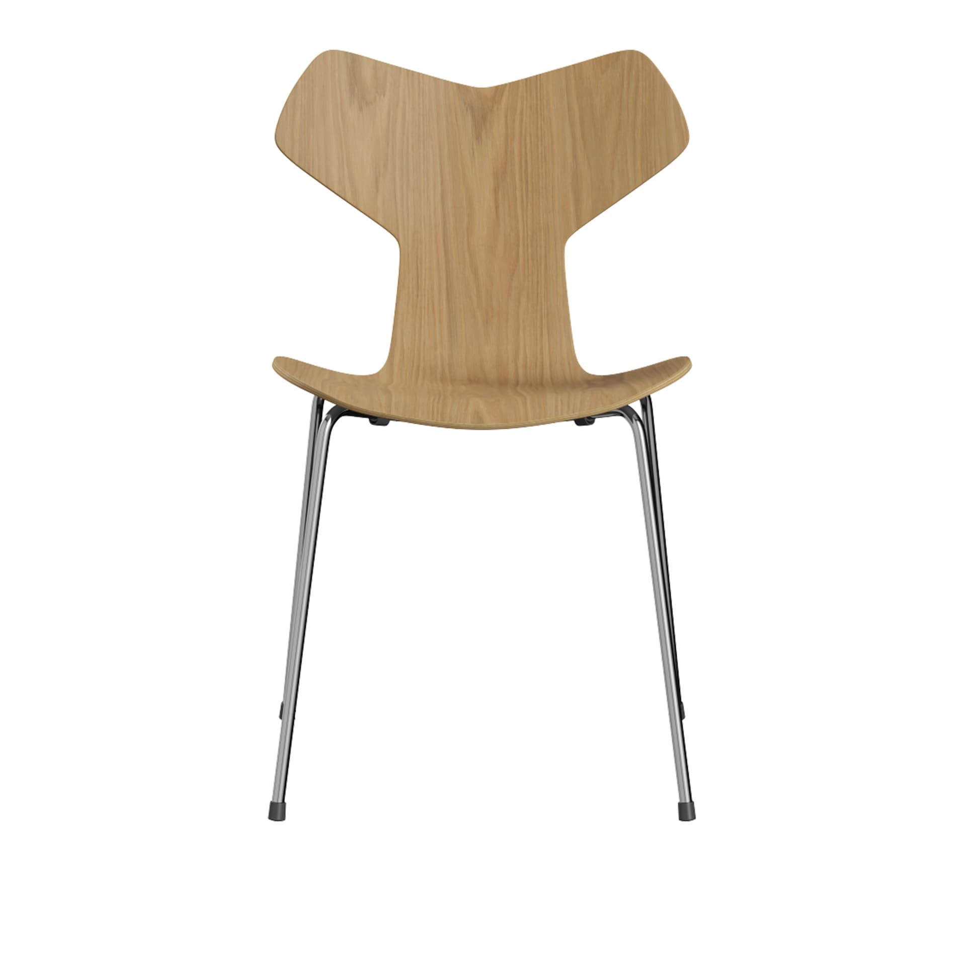Fritz Hansen - 3130 Grand Prix, Ekfanér - Spisestoler - Arne Jacobsen - Tre farget - Metall/Tre