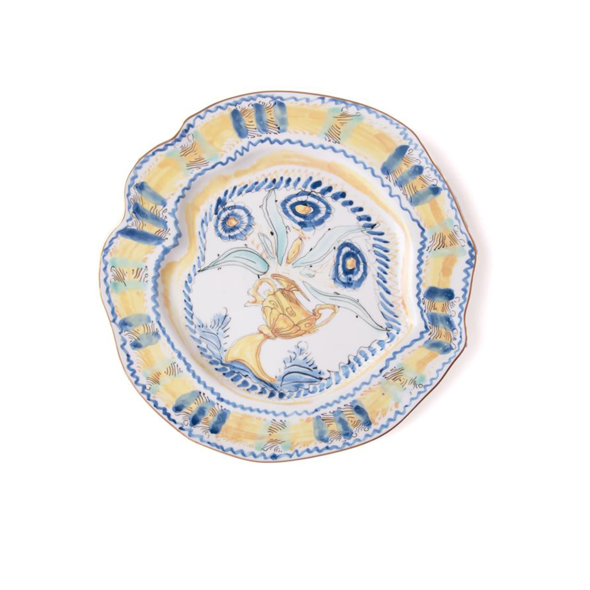 Seletti - Porcelain Dinner Plate Classic On Acid Ø 28 cm - Spanish Maiolica - Tallerkener - Diesel - Flerfarget - Porselen