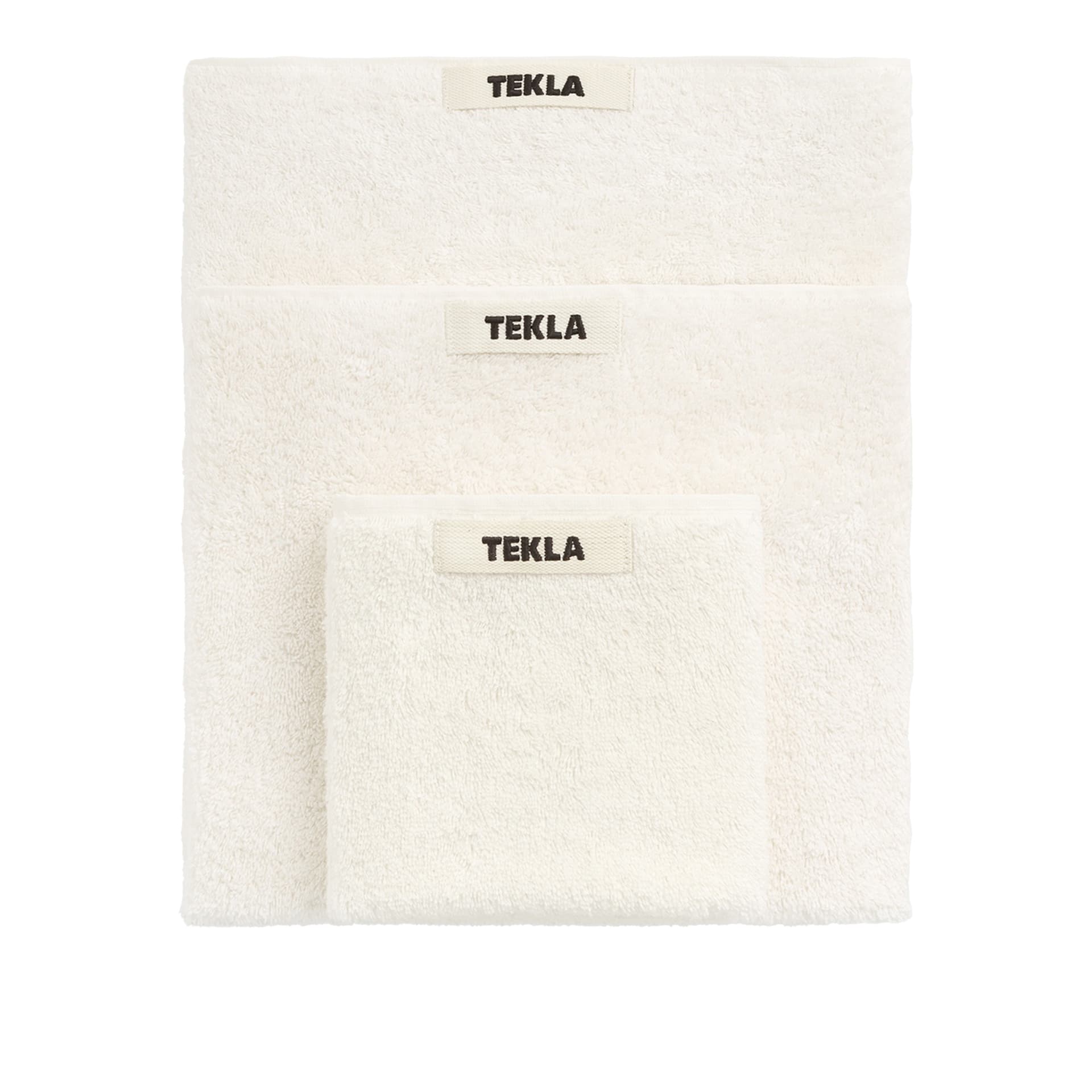 Tekla - Terry badlakan white 100x150 cm - Håndklær og badehåndklær - Hvit - Bomull