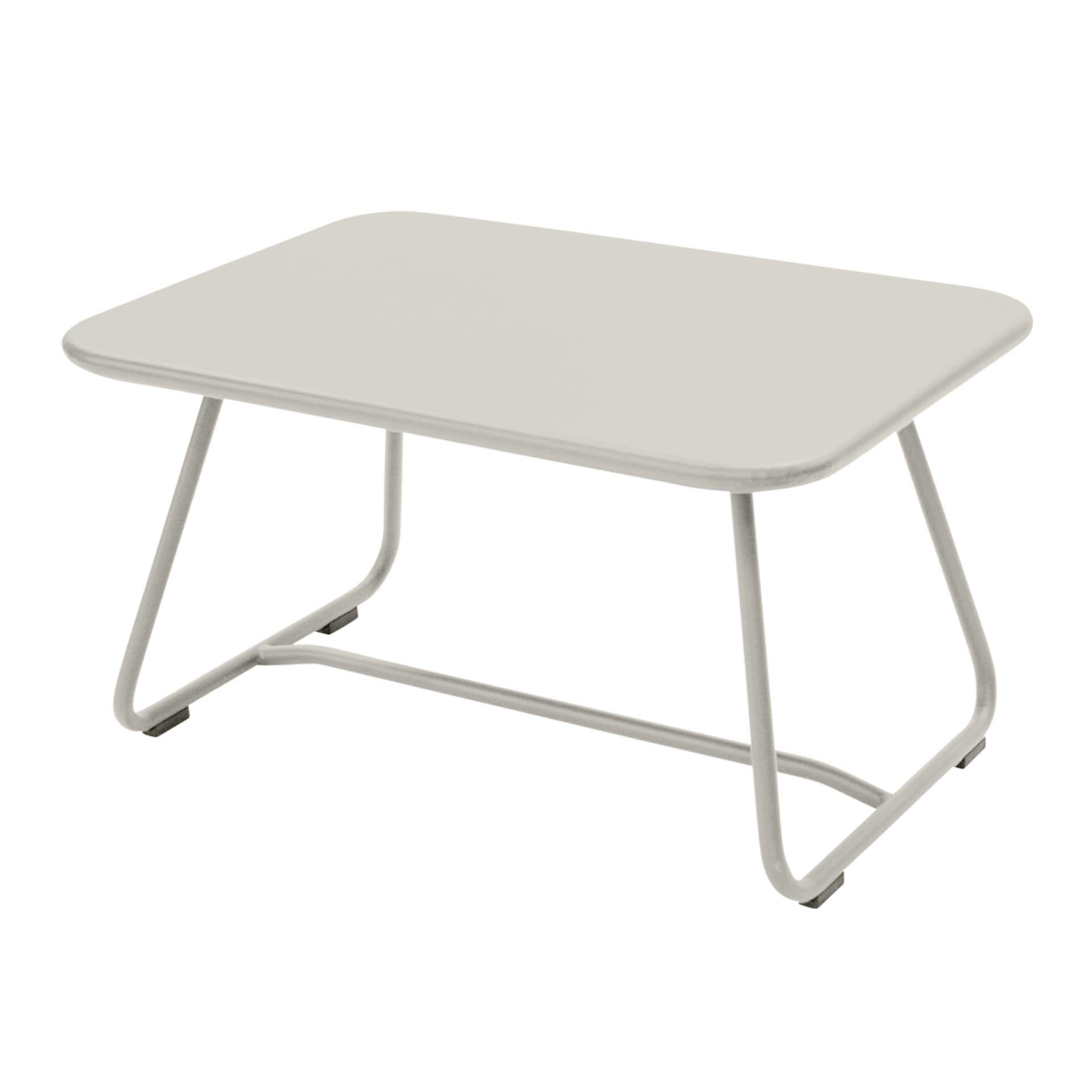 Fermob - Sixties Low Table Clay Grey A5 - Utendørs småbord & sidebord - Frédéric Sofia - Grønn,Grå - Metall