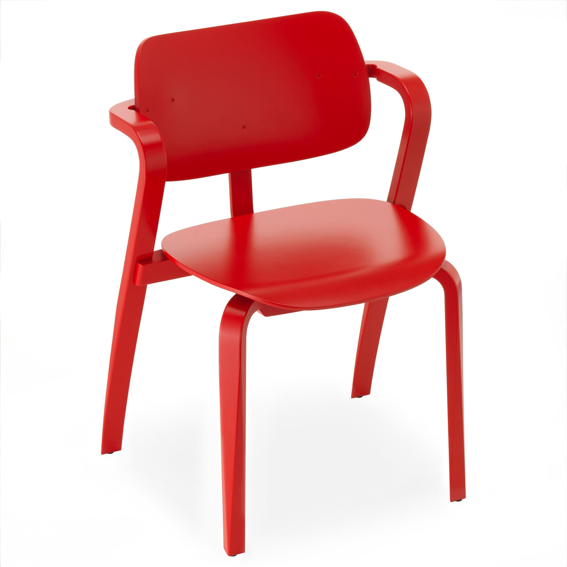 Artek - Aslak Chair Röd - Spisestoler - Ilmari Tapiovaara - Rød - Tre