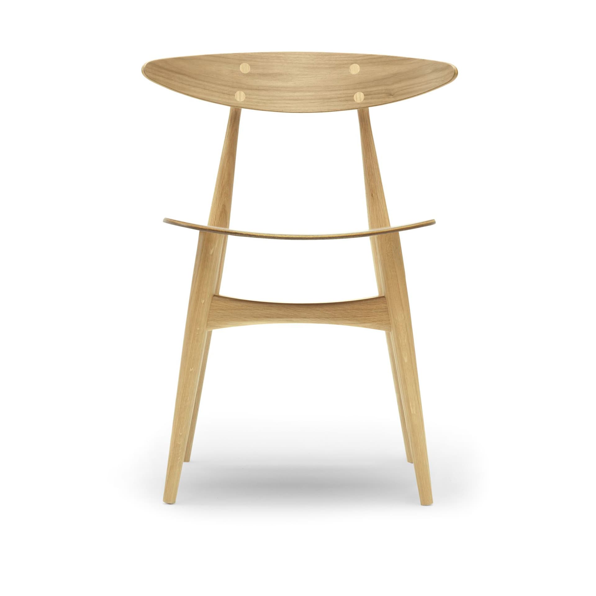 Carl Hansen - CH33T, Klarlackad Ek - Spisestoler - Hans J. Wegner - Tre farget - Tre