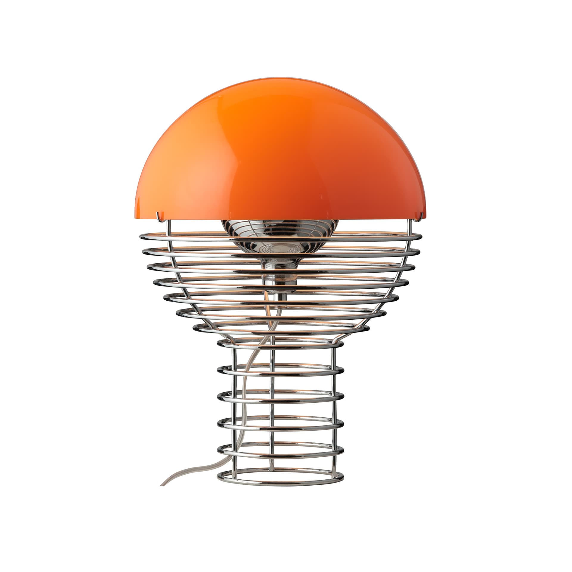 Verpan - Wire Bordslampa Ø40 Chrome/Orange