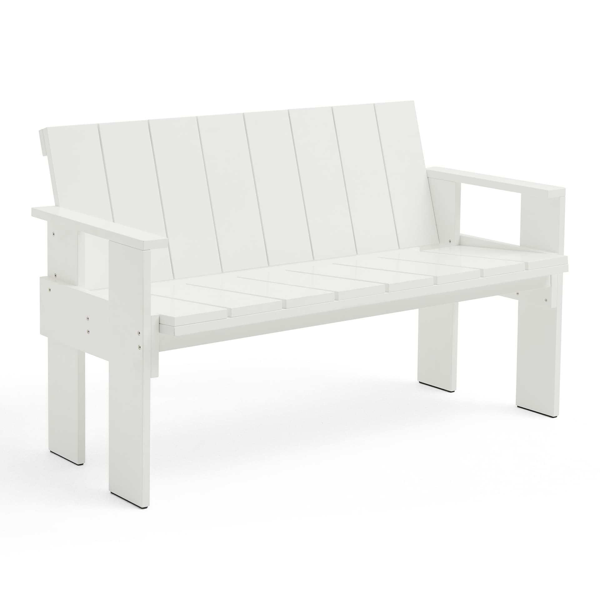 HAY - Crate Dining Bench - White - Hagebenker & sofaer - Gerrit Rietveld - Hvit - Tre