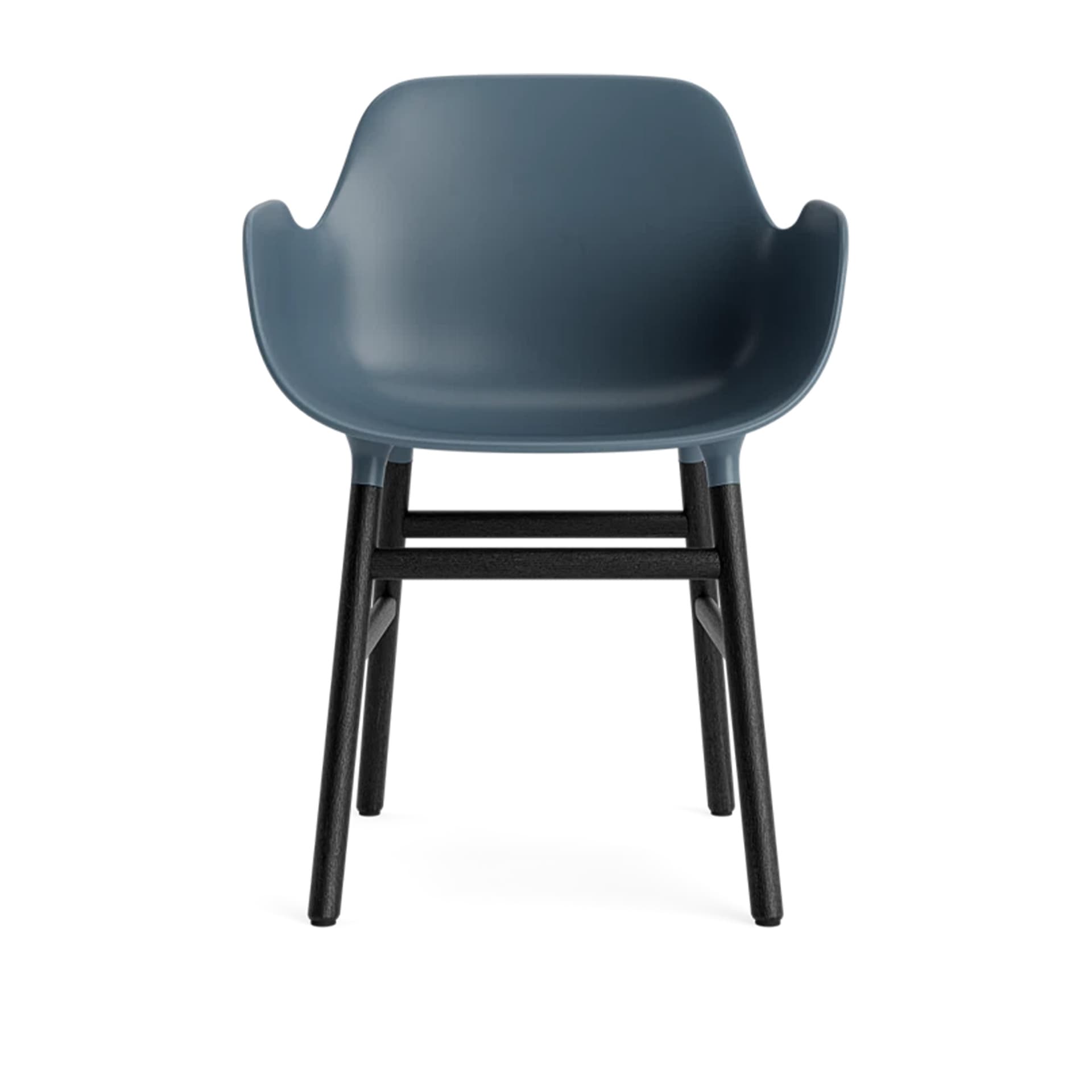 Normann Copenhagen - Form Armchair Black Oak Blue - Spisestoler - Simon Legald - Blå - Tre/Plast