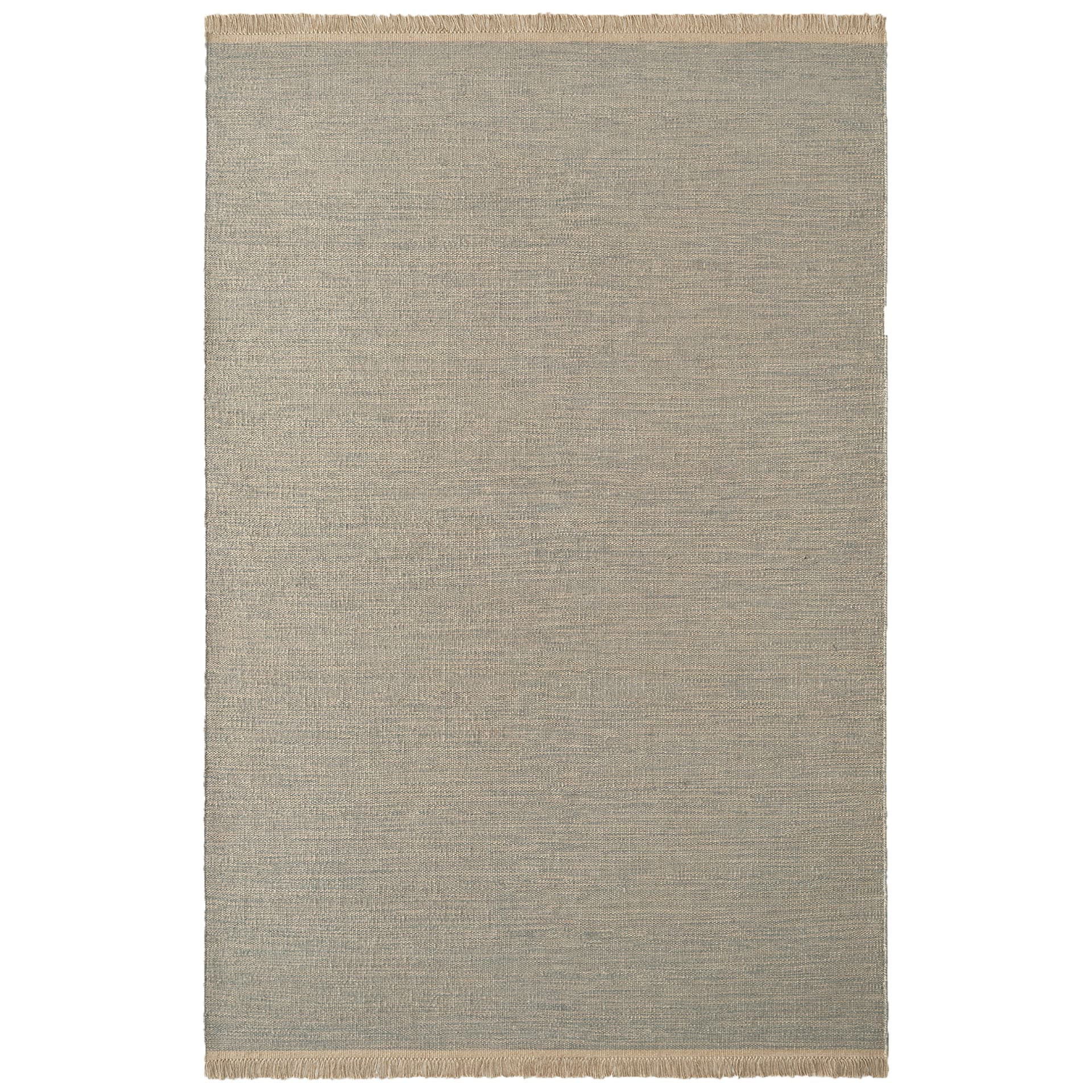 Nordic Knots - Desert Ocean 170 x 240 cm - Ensfargede tepper - Blå - Ull/Jute