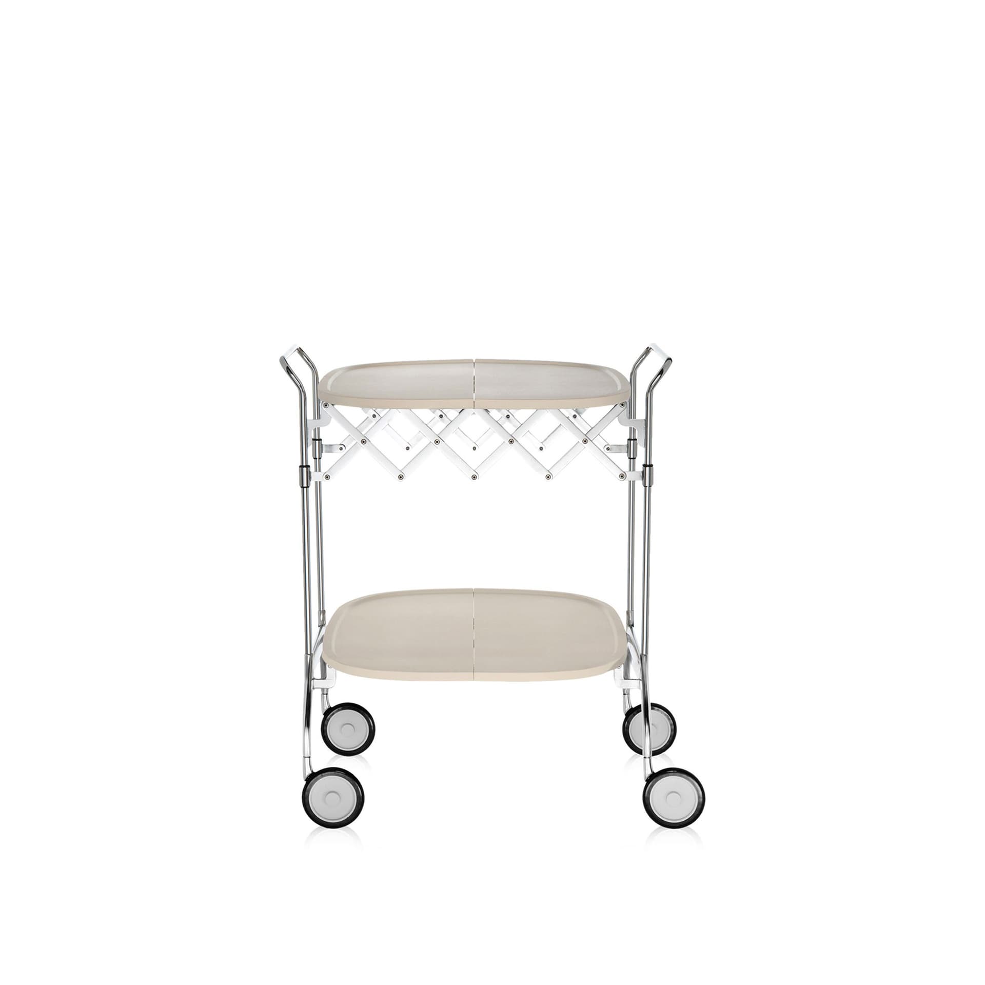 Kartell - Gastone Trolley 4470, Cream, Matt - Serveringsvogner - Antonio Citterio - Beige - Metall/Plast