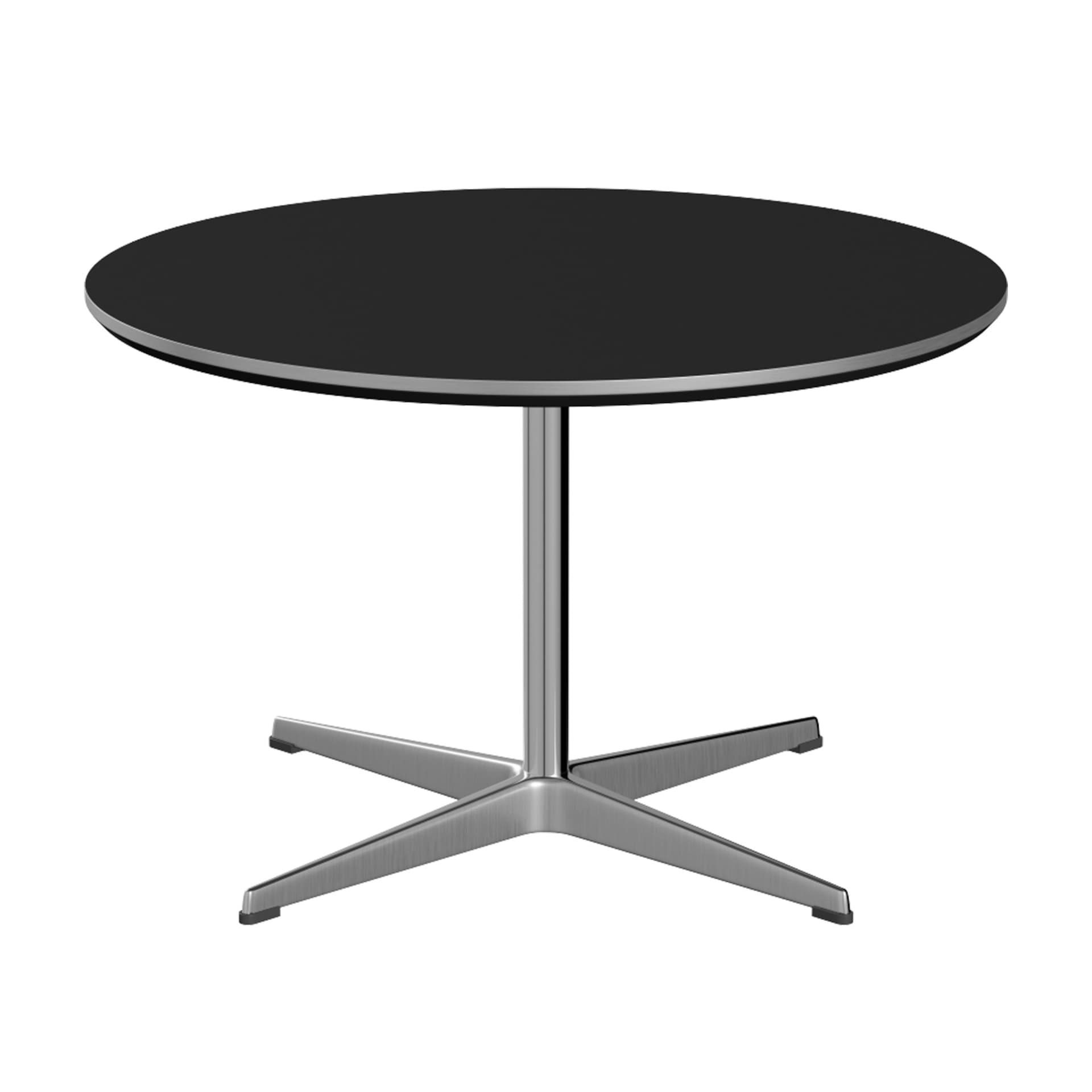 Fritz Hansen - A222 Cirkulär Soffbord, Ø75 cm, Laminat, Black - Sofabord - Arne Jacobsen,Piet Hein - Svart - Metall/Tre