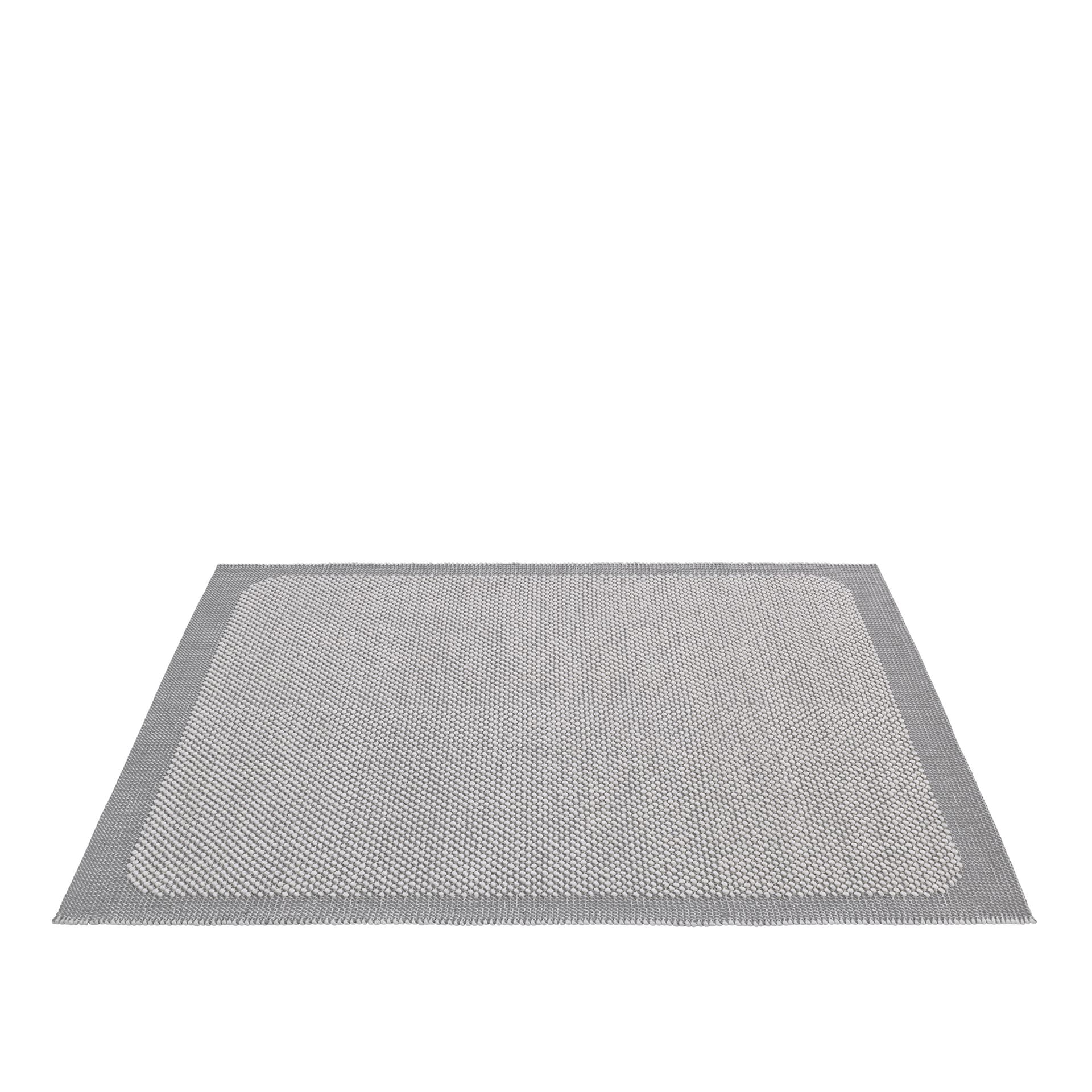 Muuto - Pebble Rug, 200 X 300 cm, Light Grey - Ensfargede tepper - Margrethe Odgaard - Grå - Ull