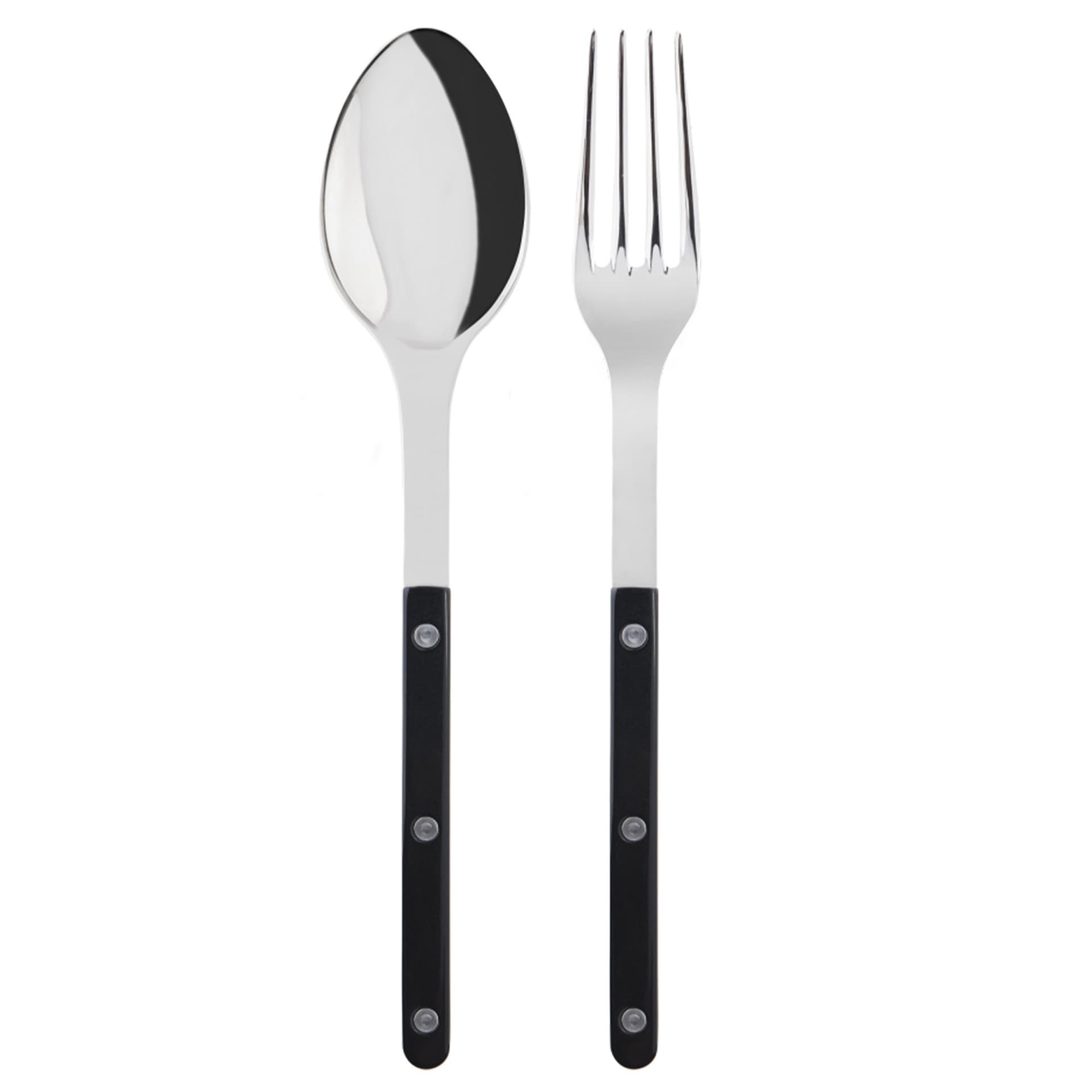 Sabre Paris - Bistrot Serving Set Solid - Black - Serveringsbestikk