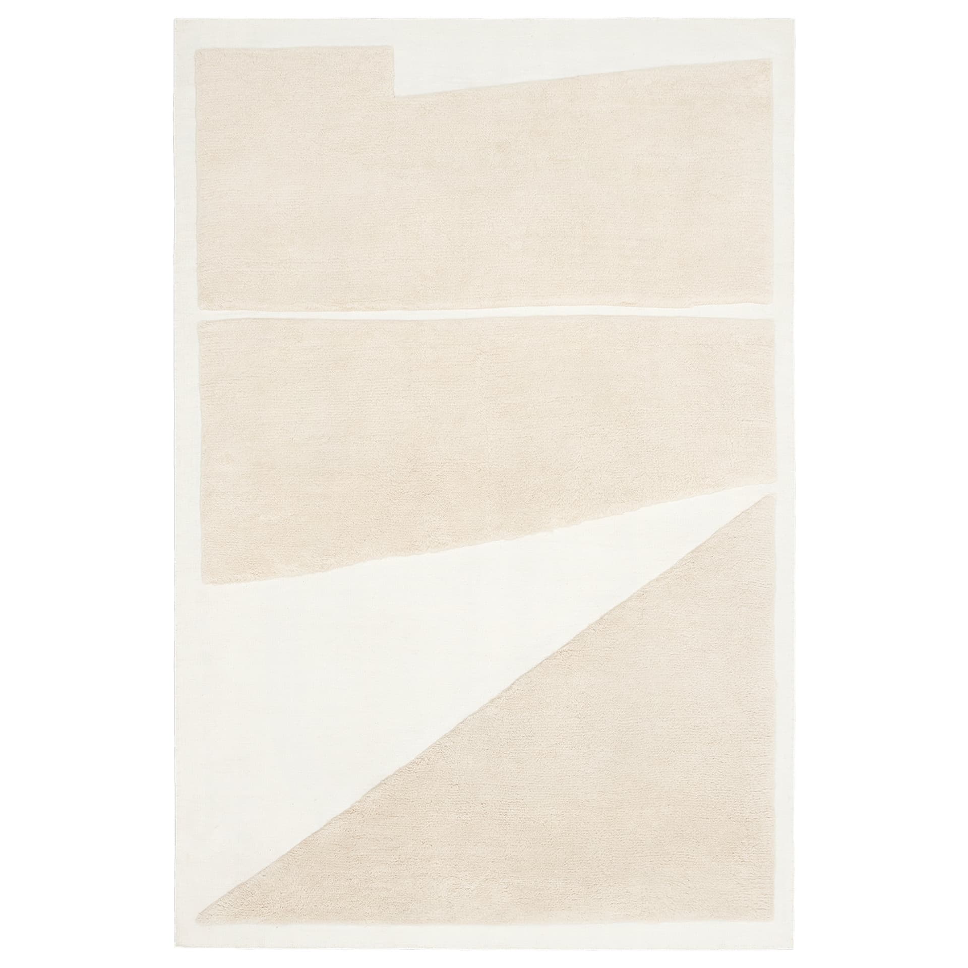 Nordic Knots - Untitled 2 - Cream/Almond 300 x 400 - Ulltepper - Carsten Beck Nielsen - Beige - Ull
