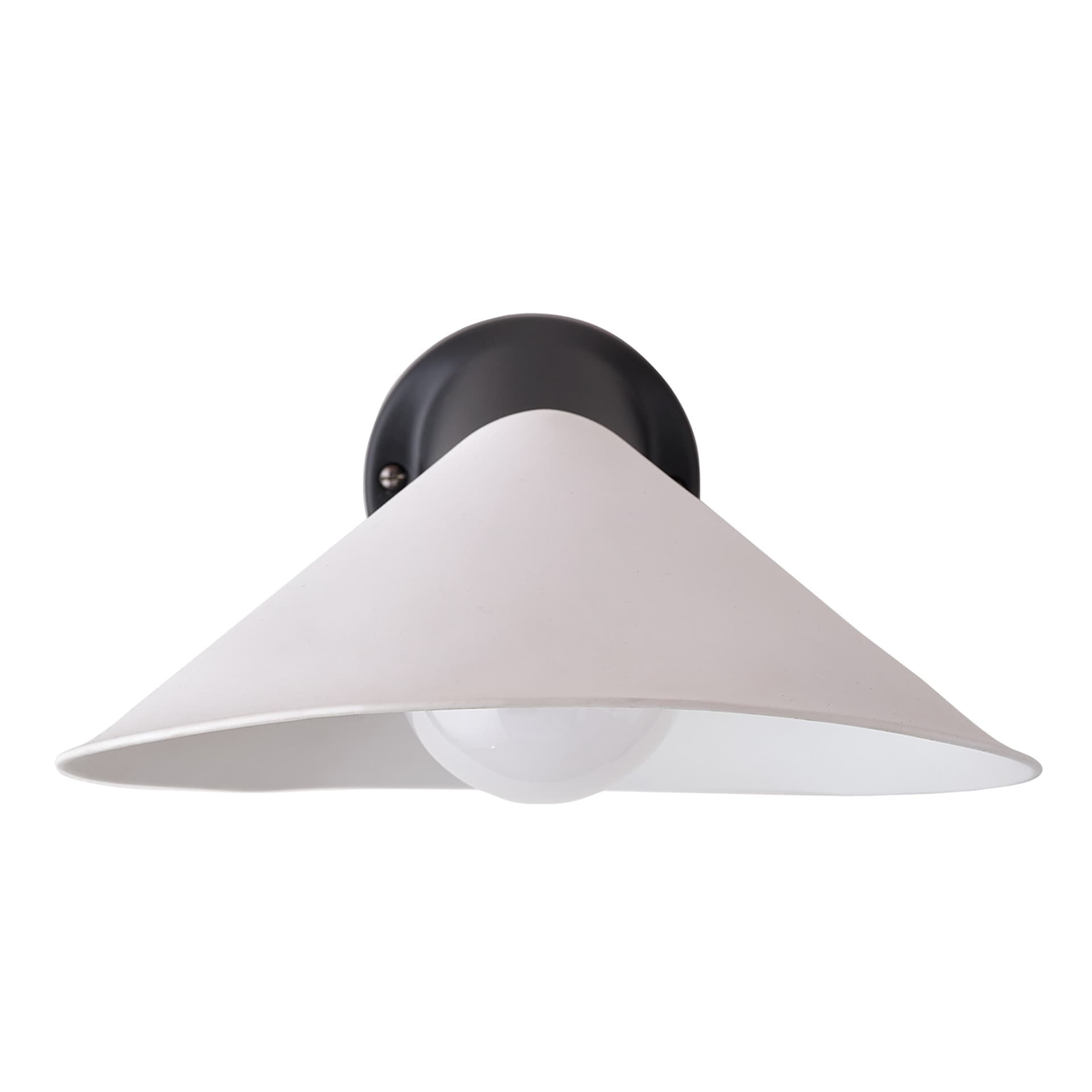 DCW - Plume Vegglampe IP44 Black/Porcelain