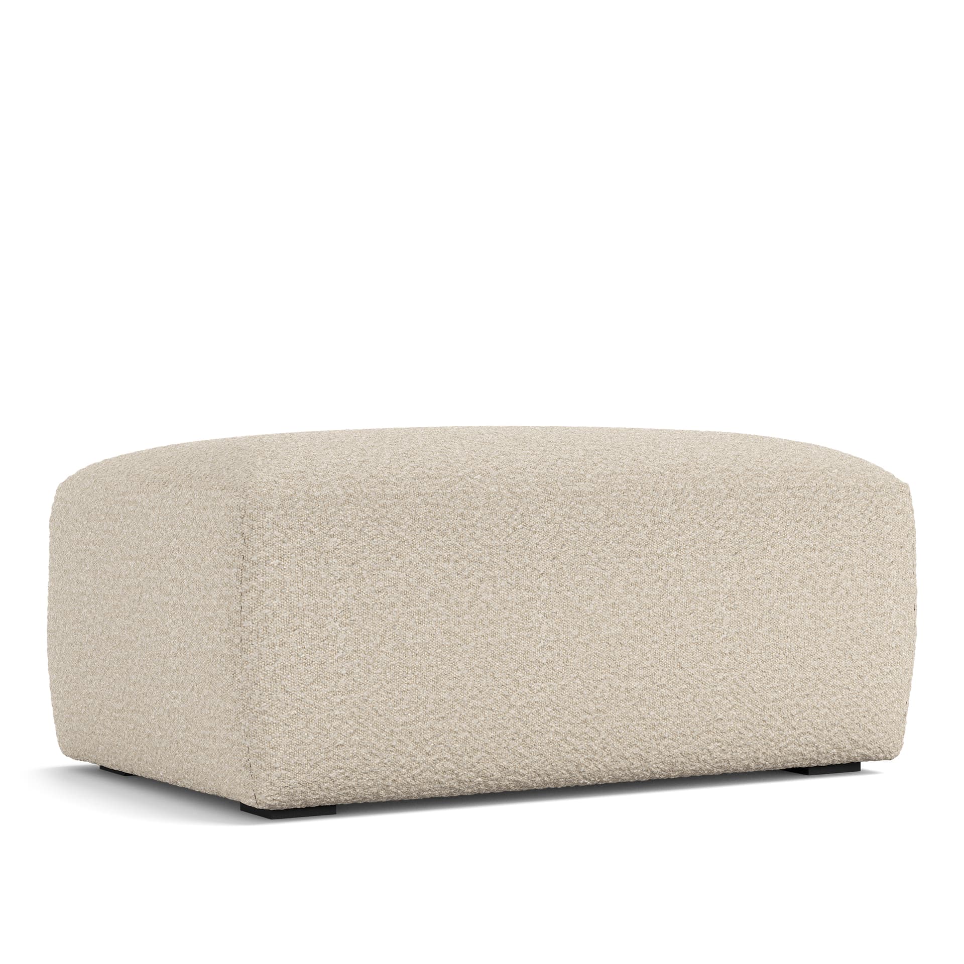 NOGA - Brick ottoman fotpall ascot hvit 00 - Skamler & Taburetter - Hvit - Tekstilmateriale