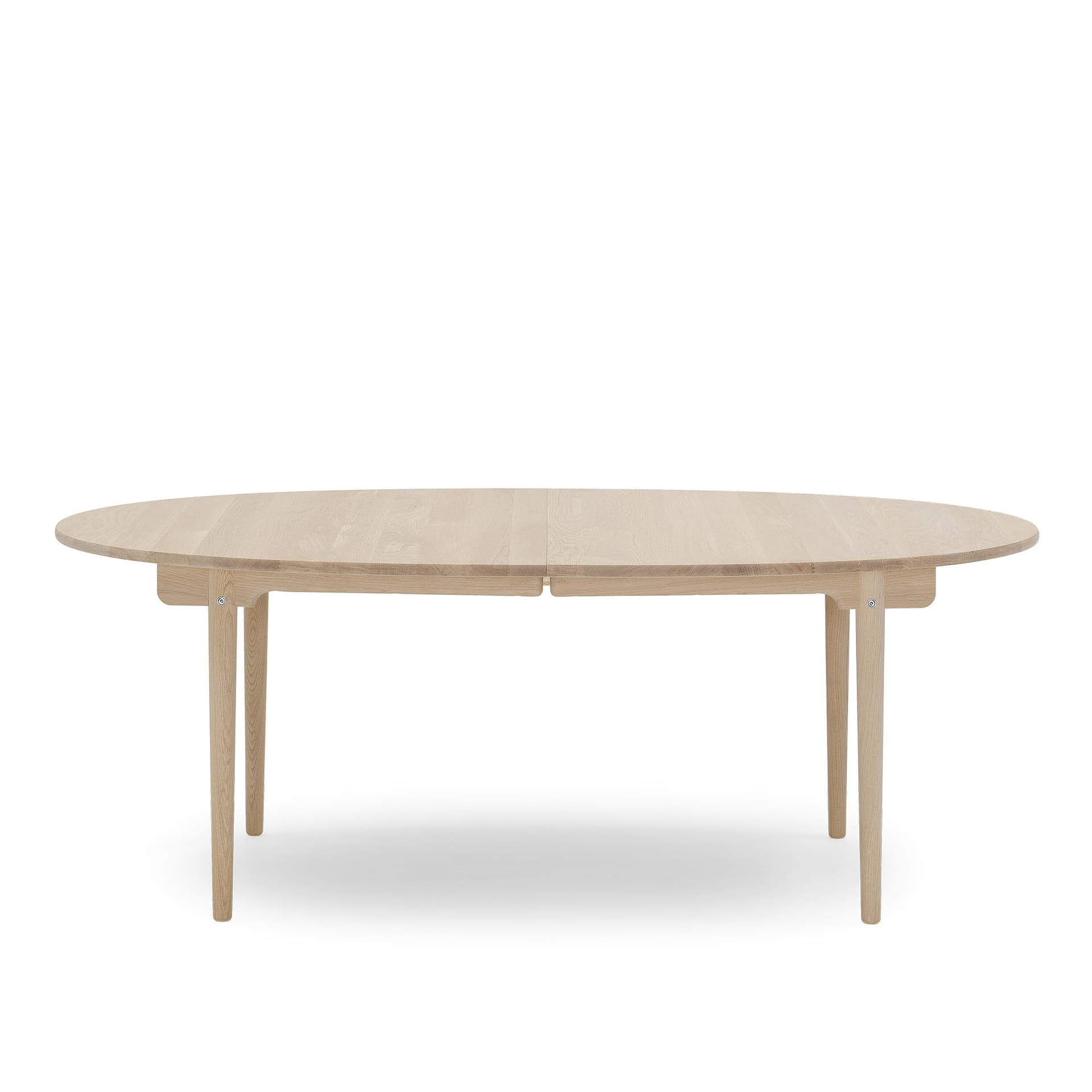 Carl Hansen - CH338, Tvålad Ek, Med utdrag för 2 st iläggsskivor - Spisebord - Hans J. Wegner - Beige - Tre