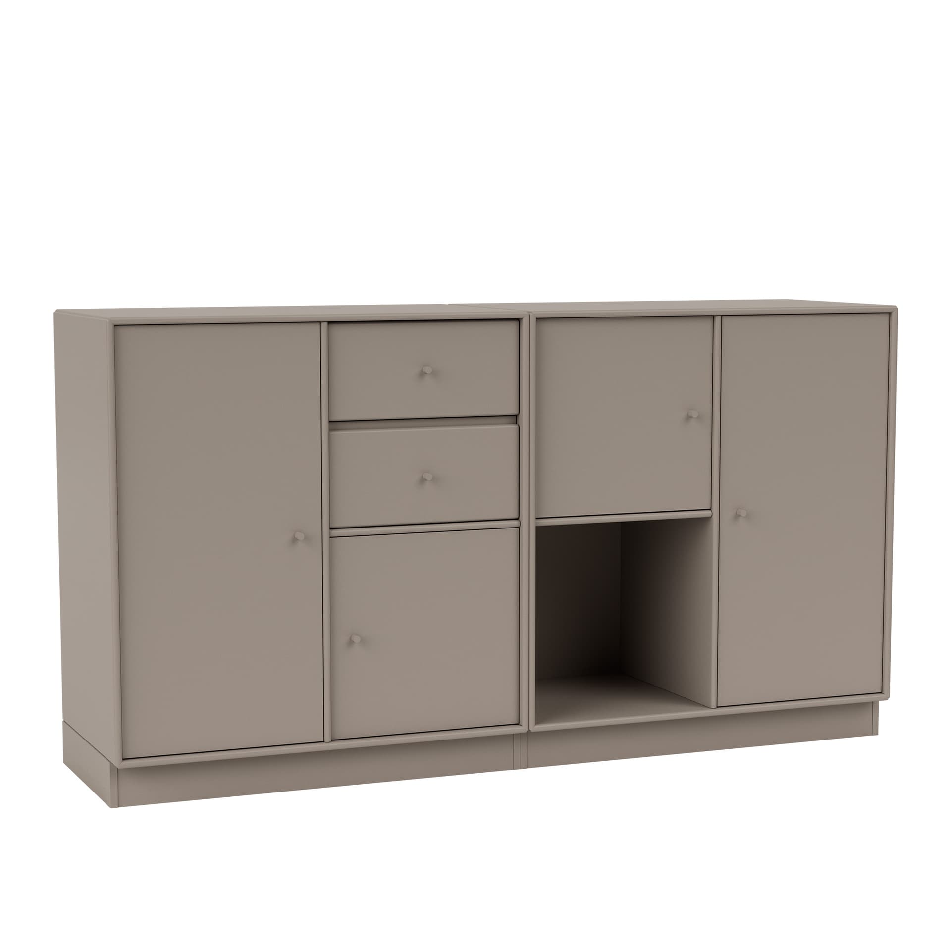 Montana - Couple Sideboard 141-Truffle 07 Plinth 7 cm - Sideboards - Peter J. Lassen - Beige - Tre