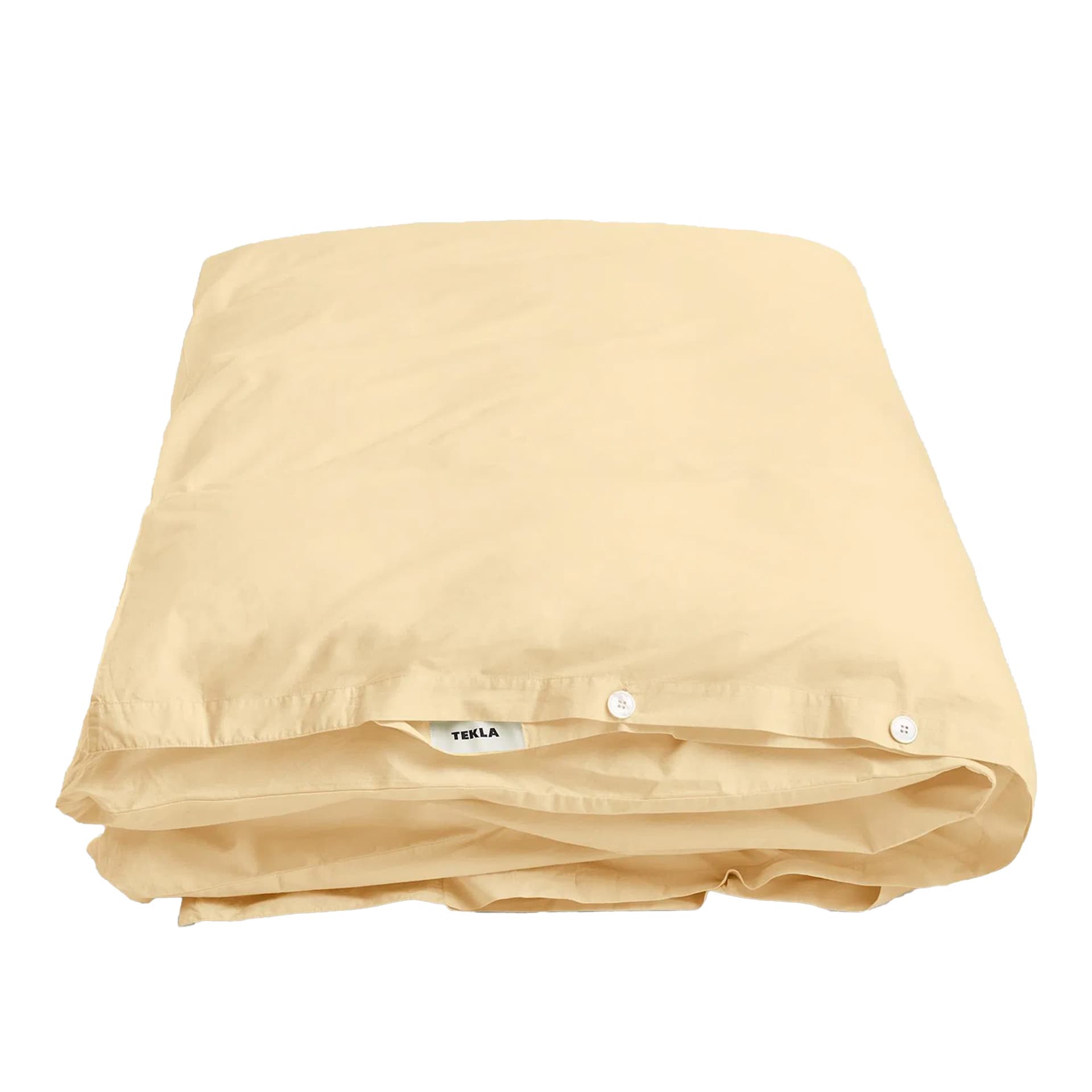 Tekla - Percale  Single Duvet Cover, 150x210, Shaded Yellow - Dynetrekk - Gul