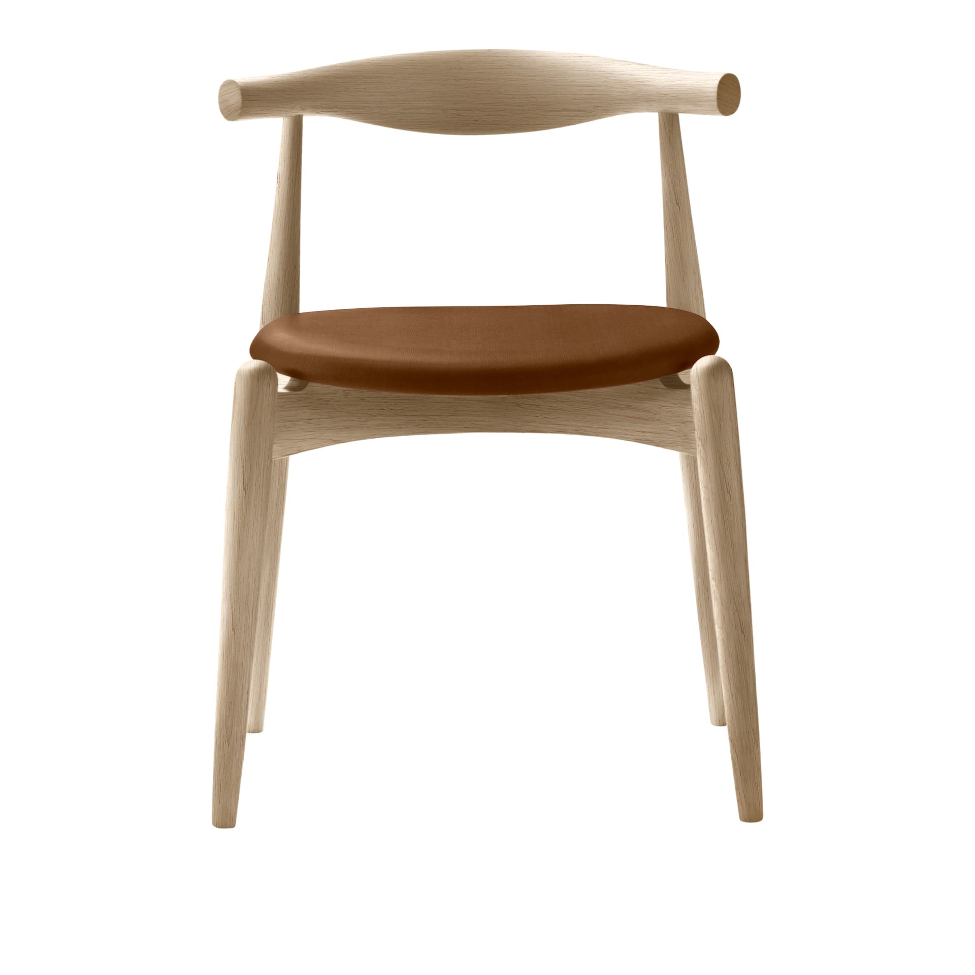 Carl Hansen - CH20, Tvålad Ek, Lädergrupp C Sif - 95 - Spisestoler - Hans J. Wegner - Tre farget - Tre