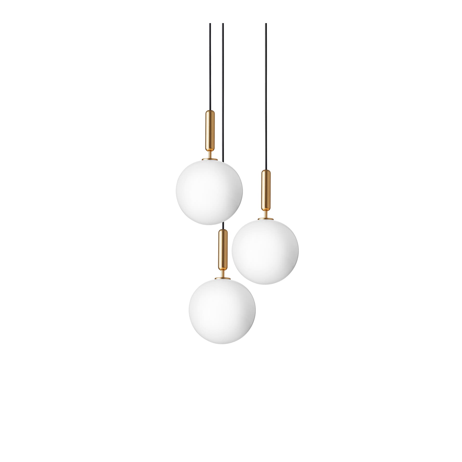 Nuura Aps - Miira 3 lyskone, messing/opal, Ø 37 cm, 3 lyskilder Nuura