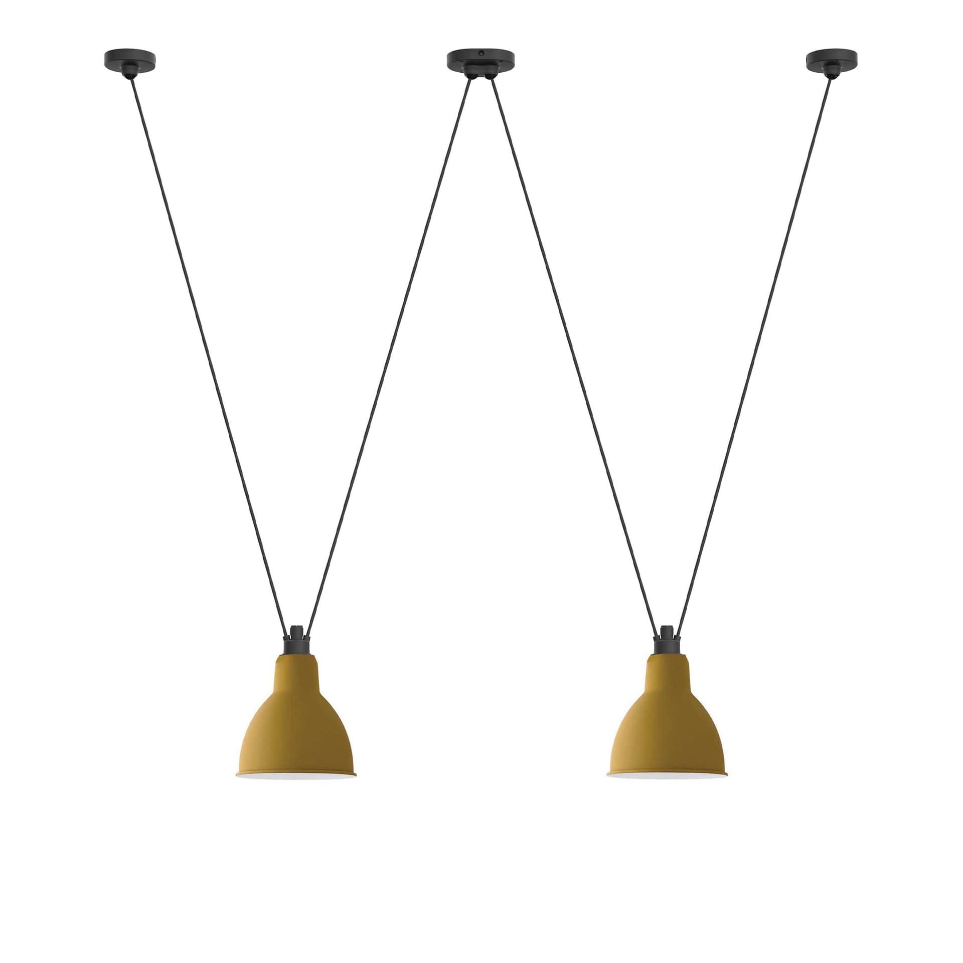 DCWéditions - Les Acrobates De Gras 324 XL Round Yellow - Pendellamper - Bernard-Albin Gras - Gul