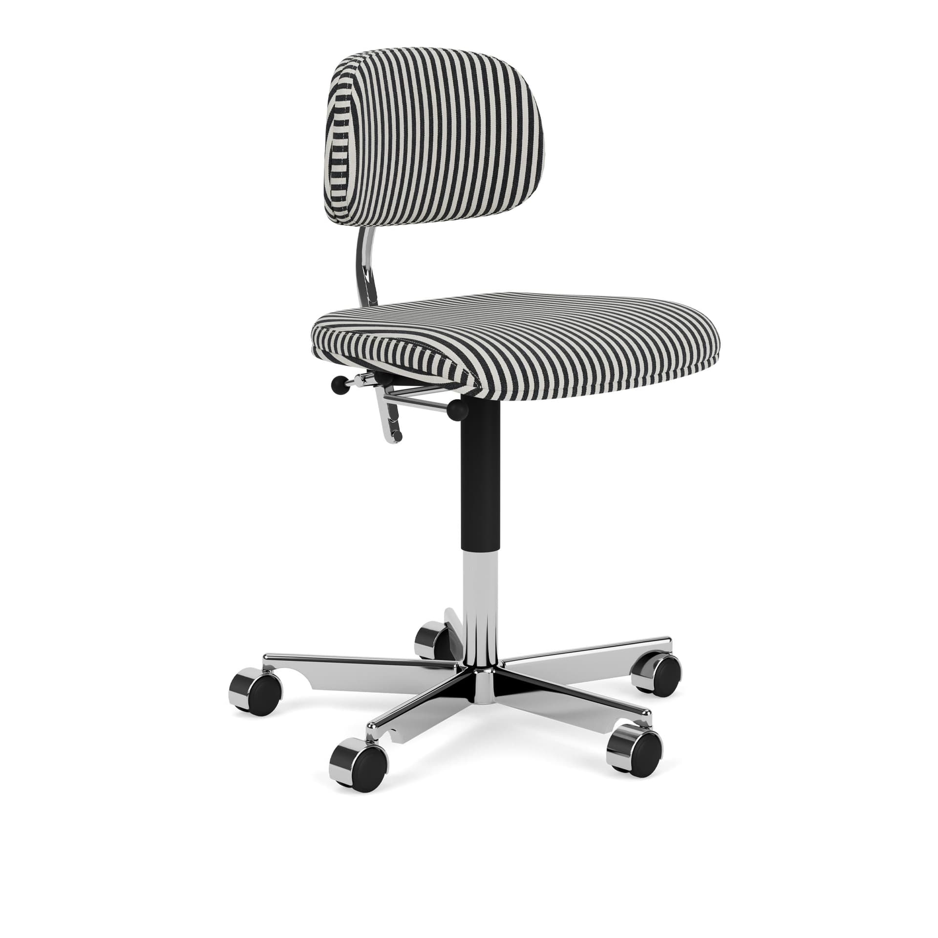 Montana - Kevi 2534U office chair - MN01-Mads Nørgaard - Kontorstoler - Jørgen Rasmussen - Svart,Hvit - Naturlig materiale/Metall
