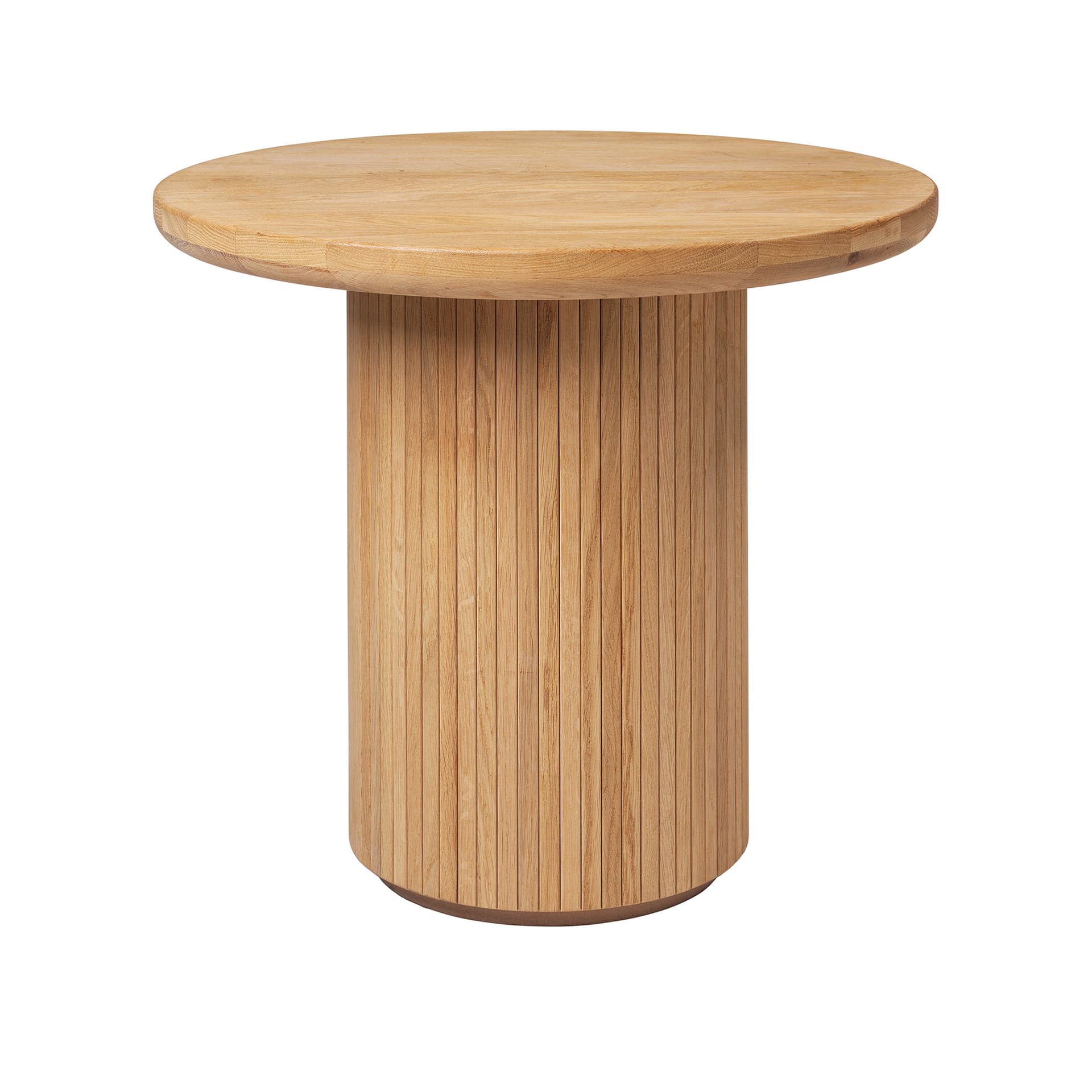 Gubi - Moon Lounge Table Round H55 x Ø60, Solid Oak Oiled - Småbord & sidebord - Space Copenhagen - Tre farget - Tre