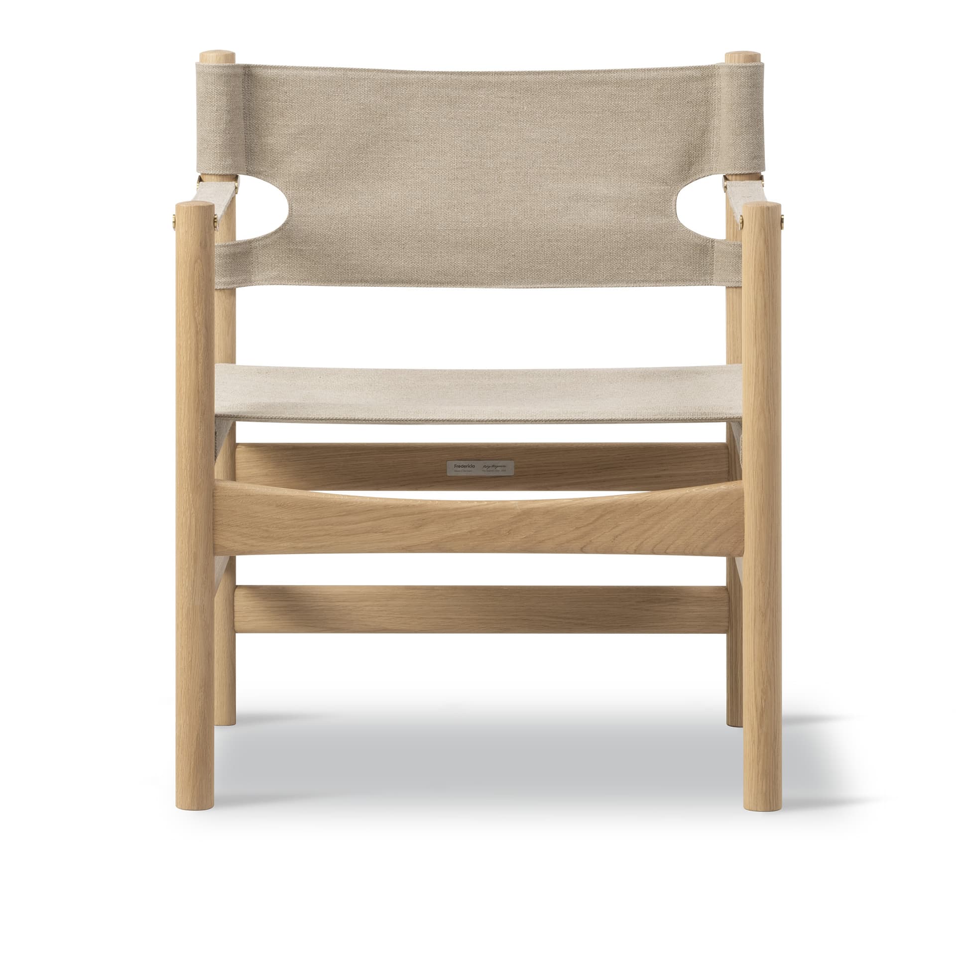 Fredericia Furniture Canvas 21 karmstol Naturell canvas-lys oljet eik