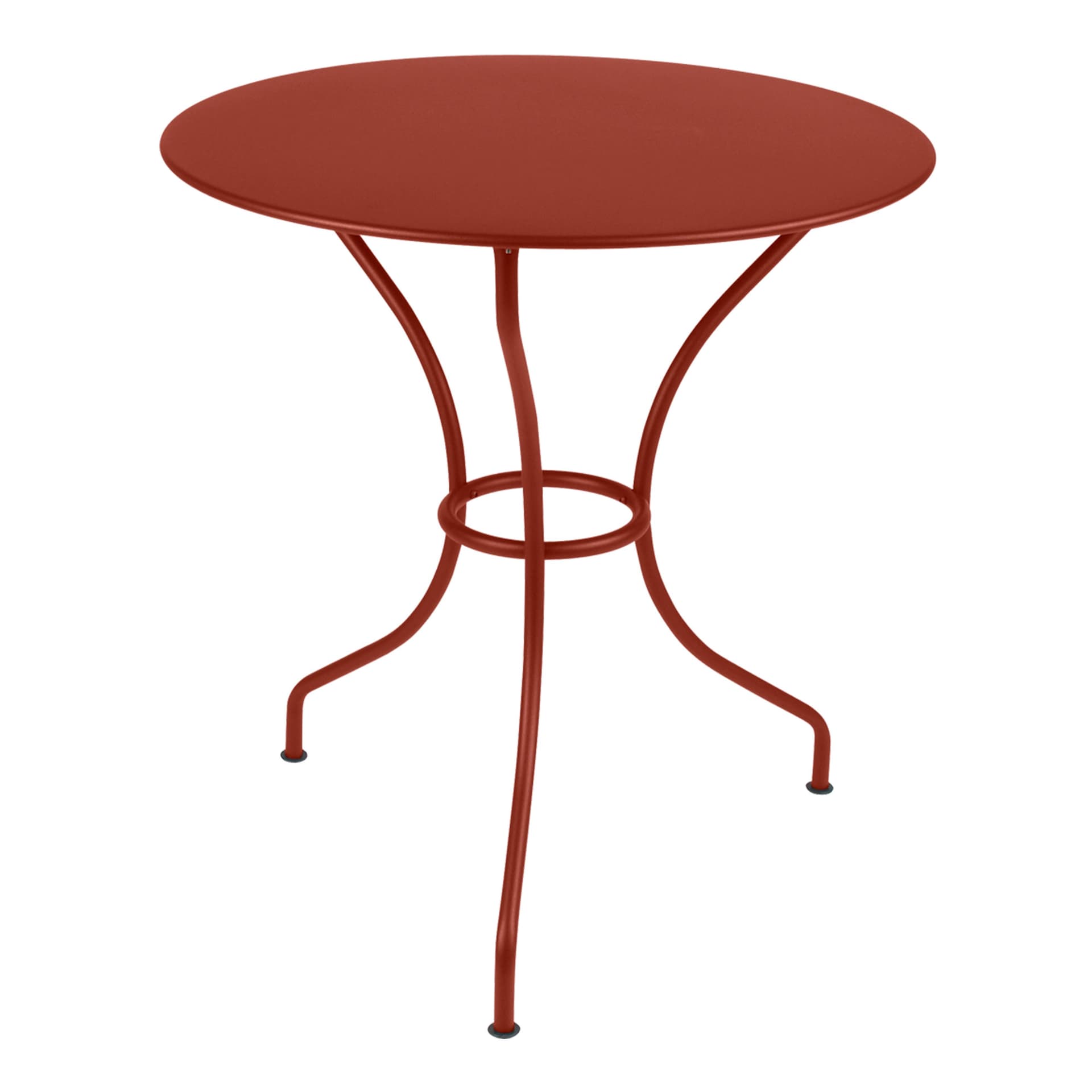 Fermob - Opera+ Table 67 cm Red Ochre 20 - Utendørs spisebord - Rød - Metall