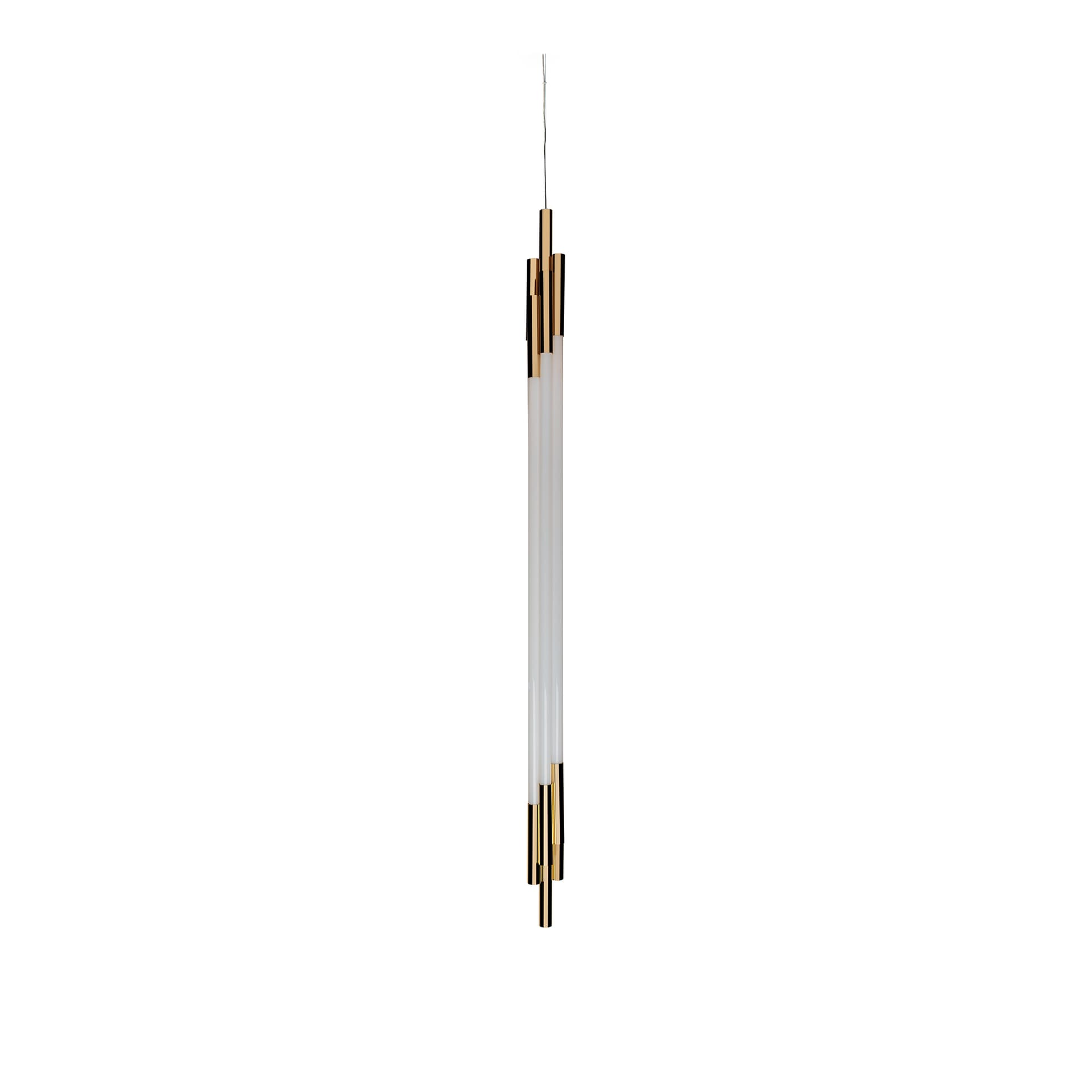 DCWéditions - Org Vertical Pendant 160 cm - Pendellamper - Sebastian Summa - Gull,Hvit