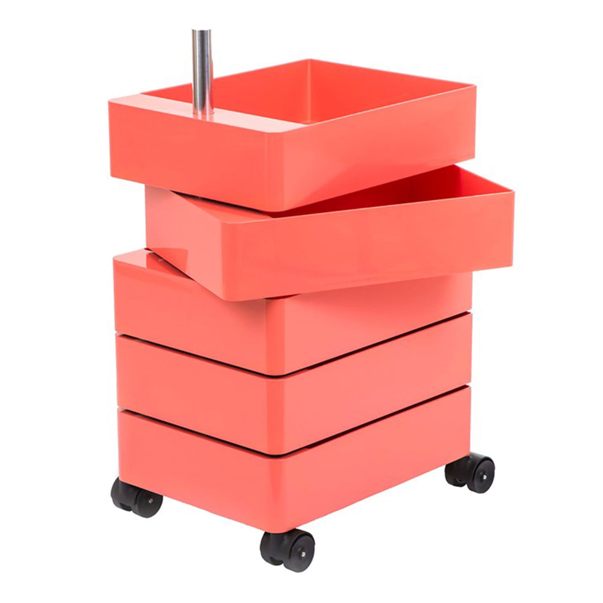 Magis - 360° 5 Drawers Pink - Skuffeseksjoner - Konstantin Grcic - Rosa - Metall/Plast