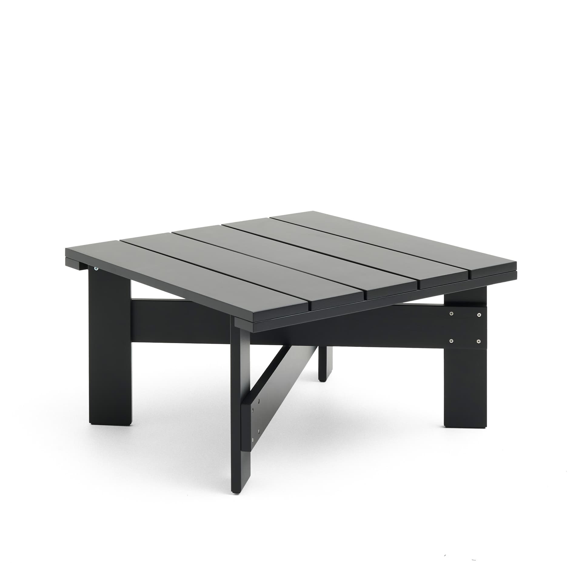 HAY - Crate Low Table - Black - Utendørs småbord & sidebord - Gerrit Rietveld - Svart - Tre