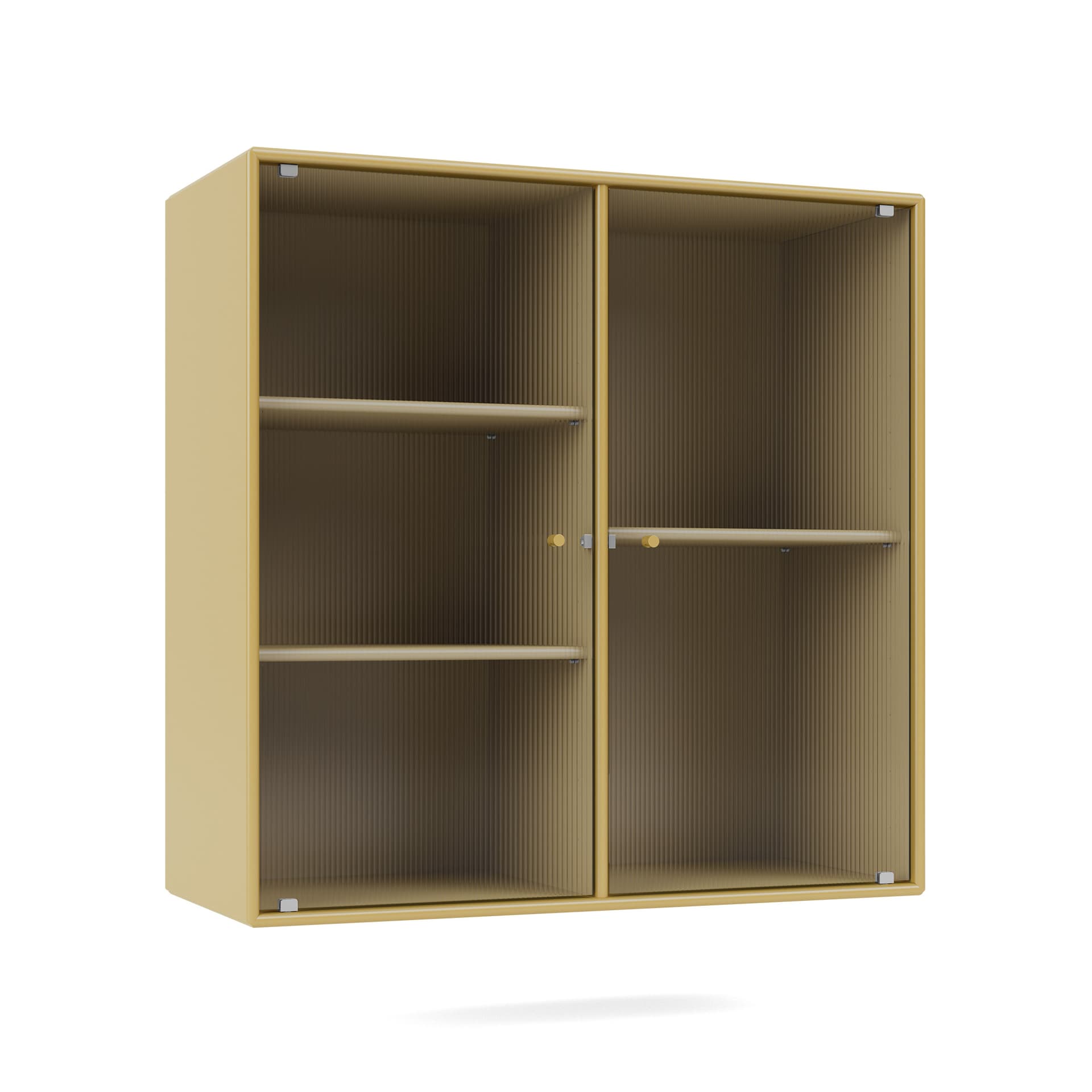 Montana - Ripple Ii – Vitrine Cabinet 157-Cumin 04 Suspension Rails - Vitrineskap - Peter J. Lassen - Gul - Tre