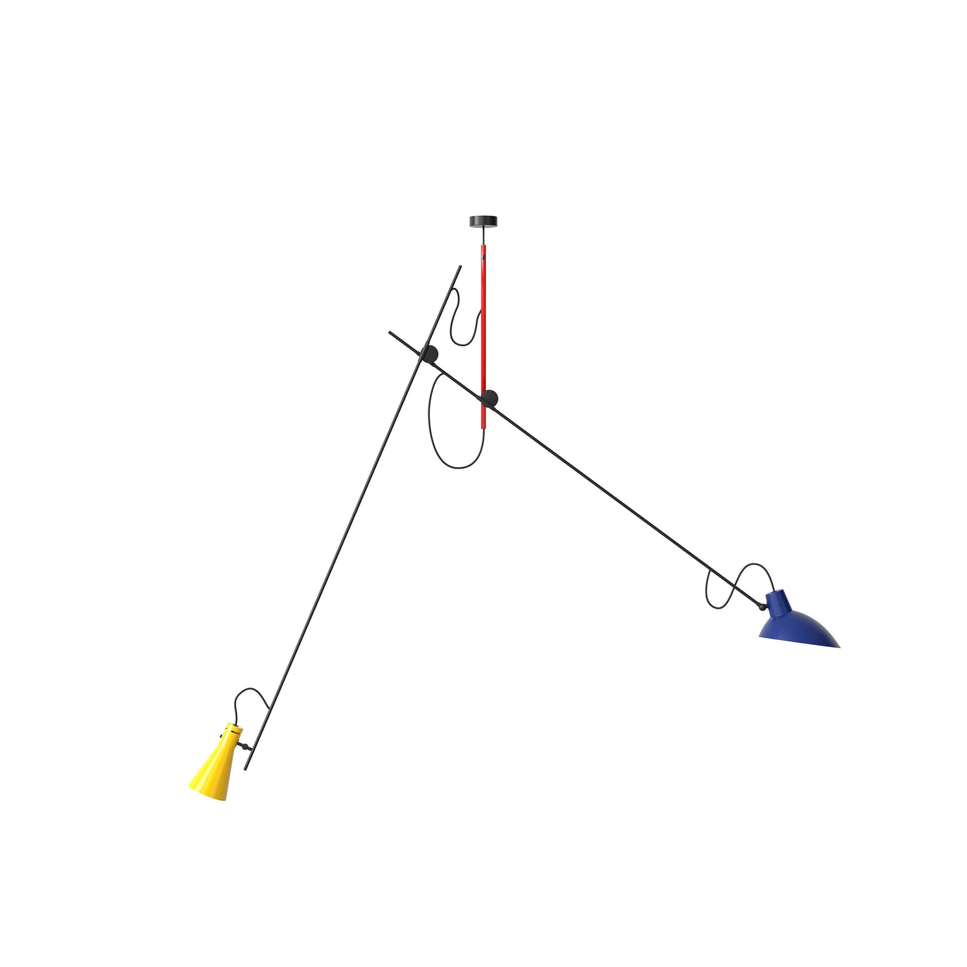 Astep - VV Cinquanta Suspension - Mondrian - Pendellamper - Vittoriano Viganò - Flerfarget