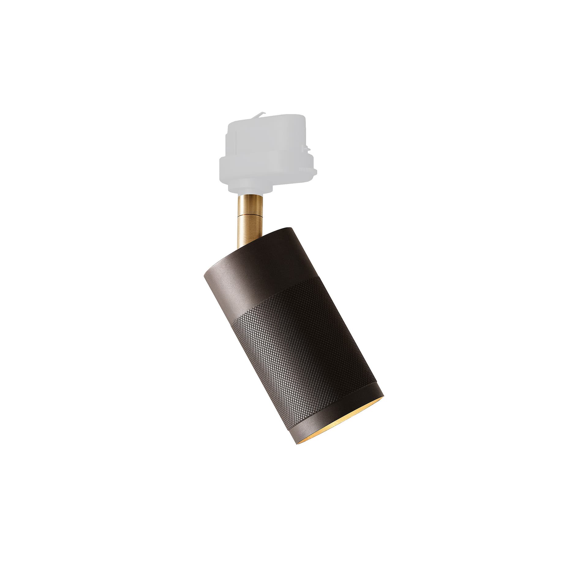 Thorup Copenhagen - Thorup Copenhagen Patrone Ceiling Track Spotlight, Browned Brass, 120 mm - Spotlights - Kasper Thorup - Gull - Metall