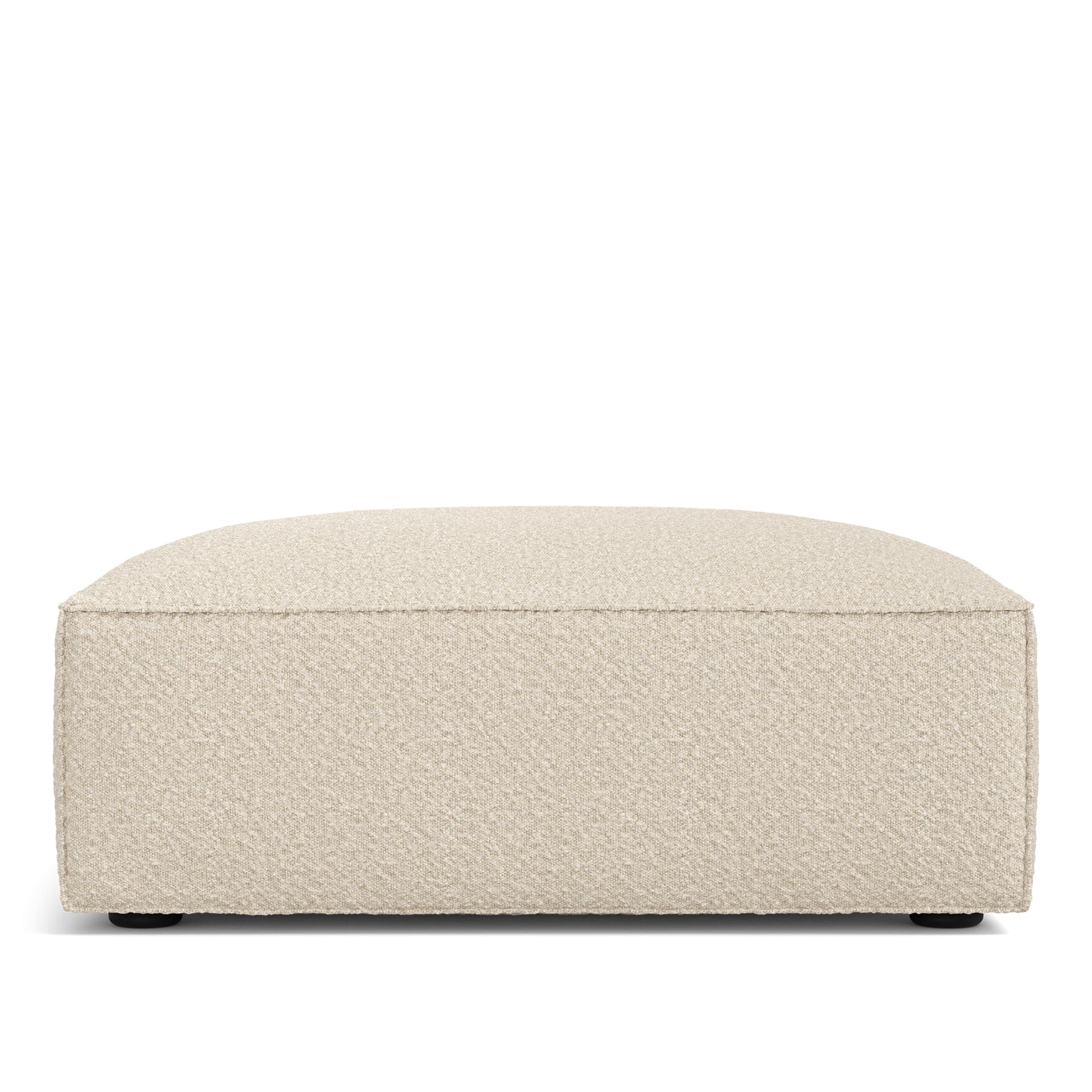 A Huseby - Famn Ottoman Ascot White - Skamler & Taburetter - Hvit - Tekstilmateriale